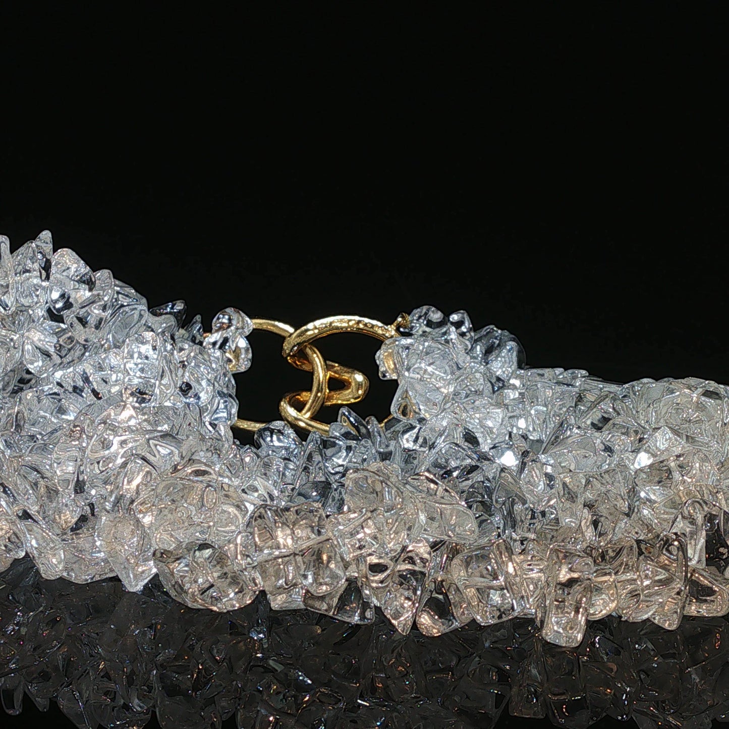 Tiffany & Co. 18K Gold Rock Crystal Necklace