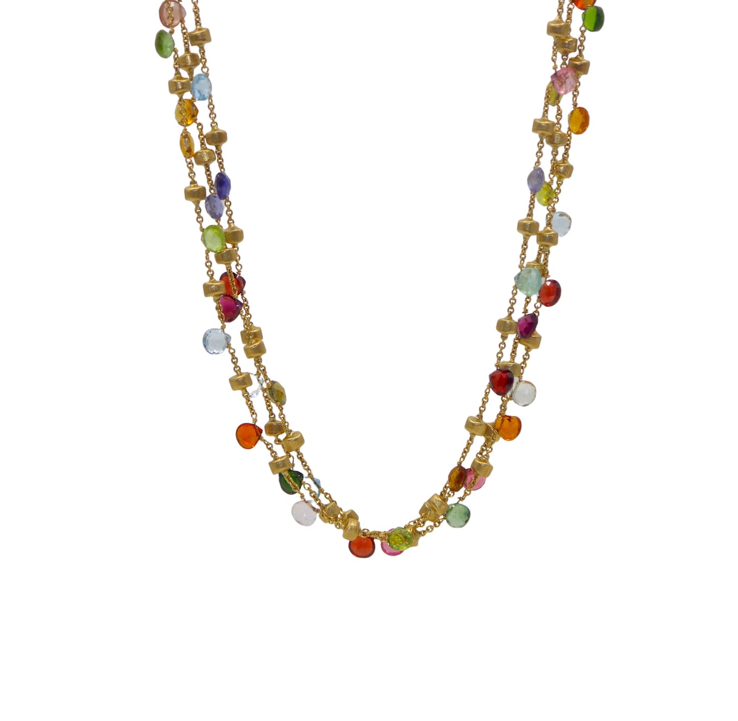 MARCO BICEGO 18KT GOLD PARADISE MULTI-STRAND NECKLACE