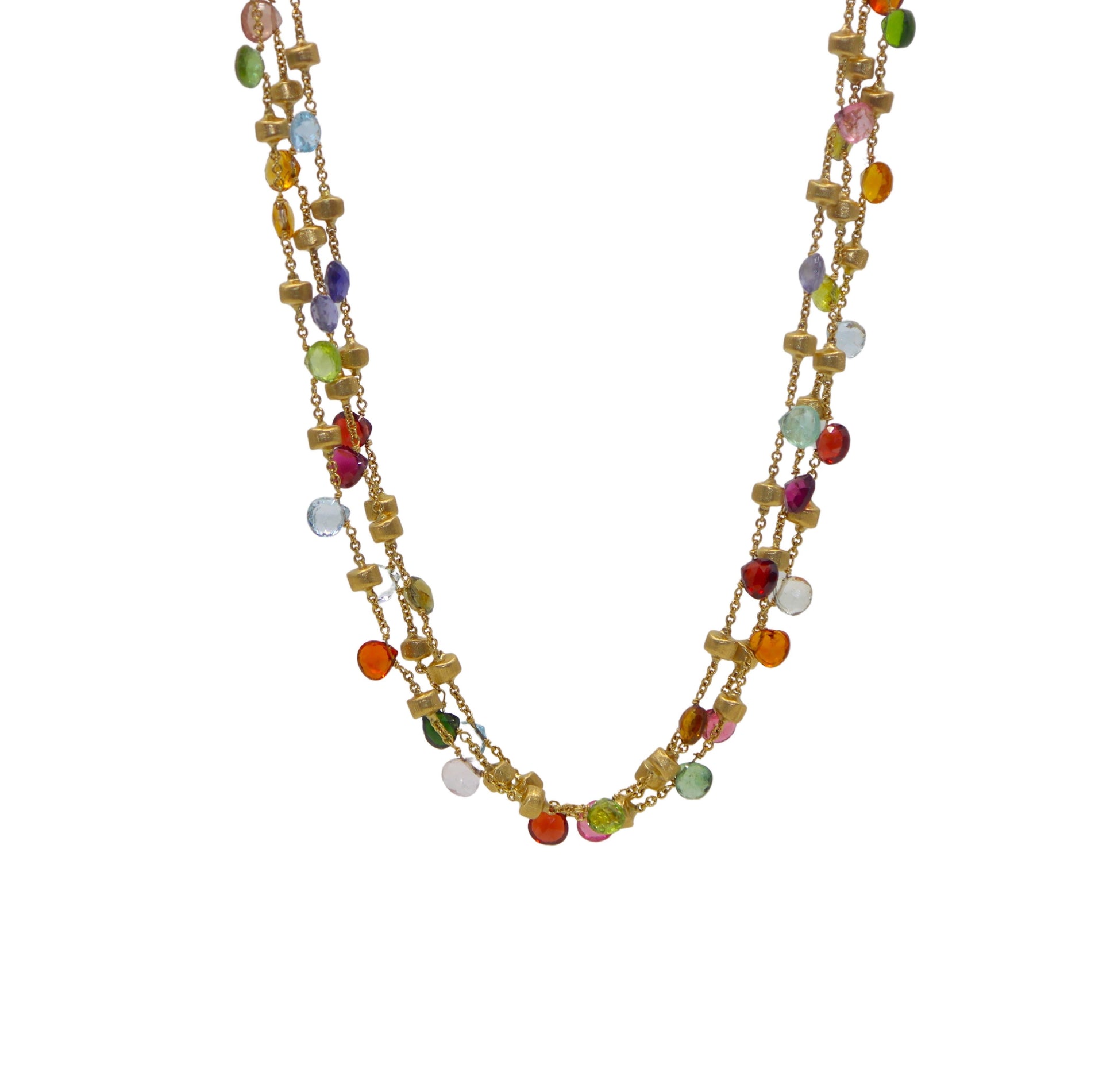 MARCO BICEGO 18KT GOLD PARADISE MULTI-STRAND NECKLACE