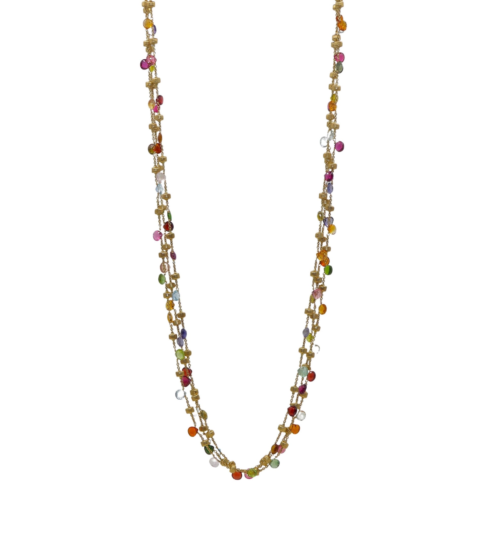 MARCO BICEGO 18KT GOLD PARADISE MULTI-STRAND NECKLACE