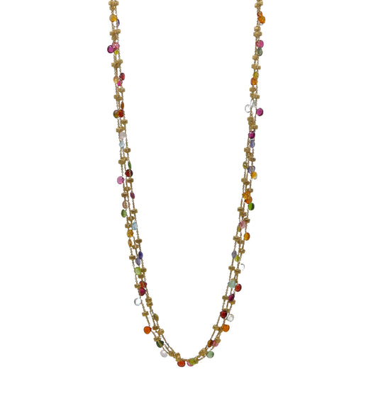 MARCO BICEGO 18KT GOLD PARADISE MULTI-STRAND NECKLACE