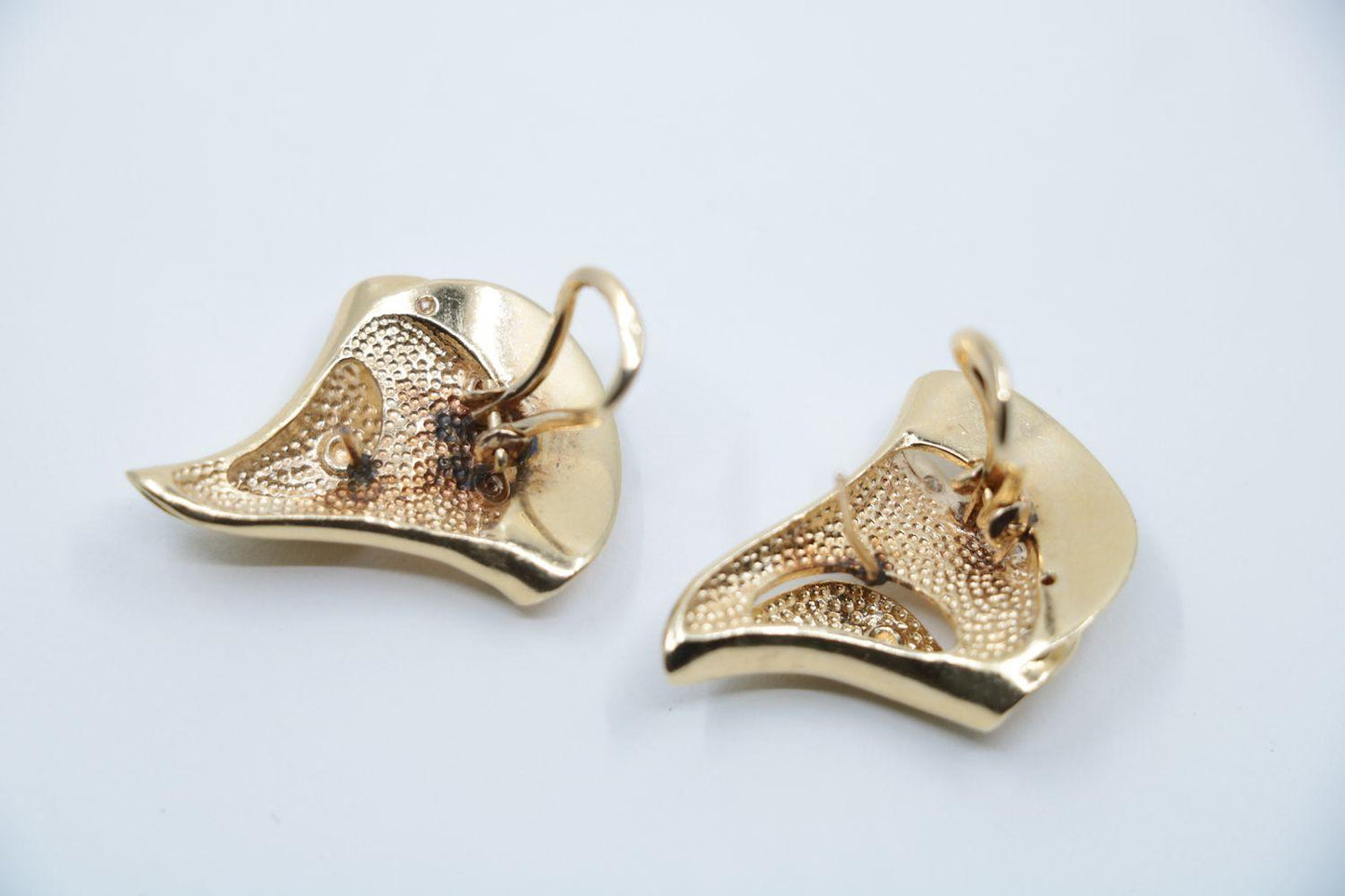 Vintage 14K Gold Diamond Earrings