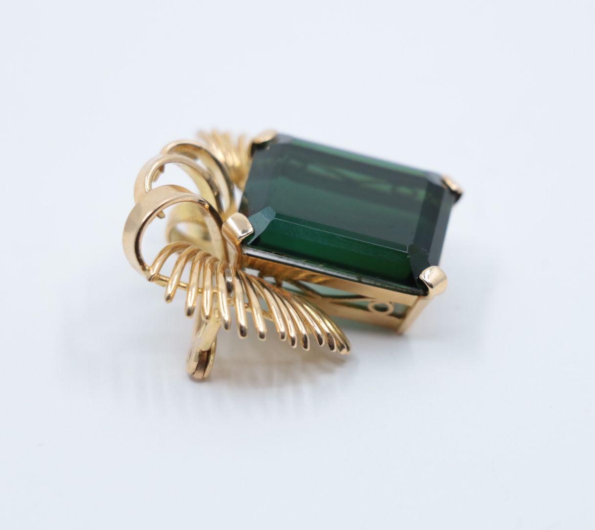 Vintage 14K Gold Pendant Brooch