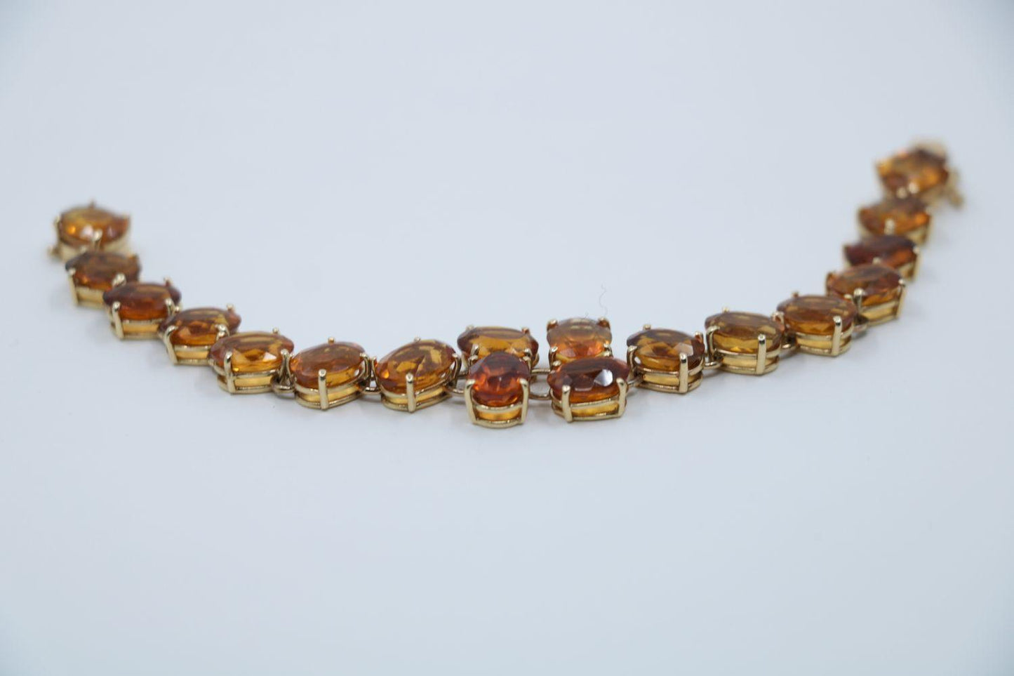 Vintage 14K Gold Garnet Bracelet