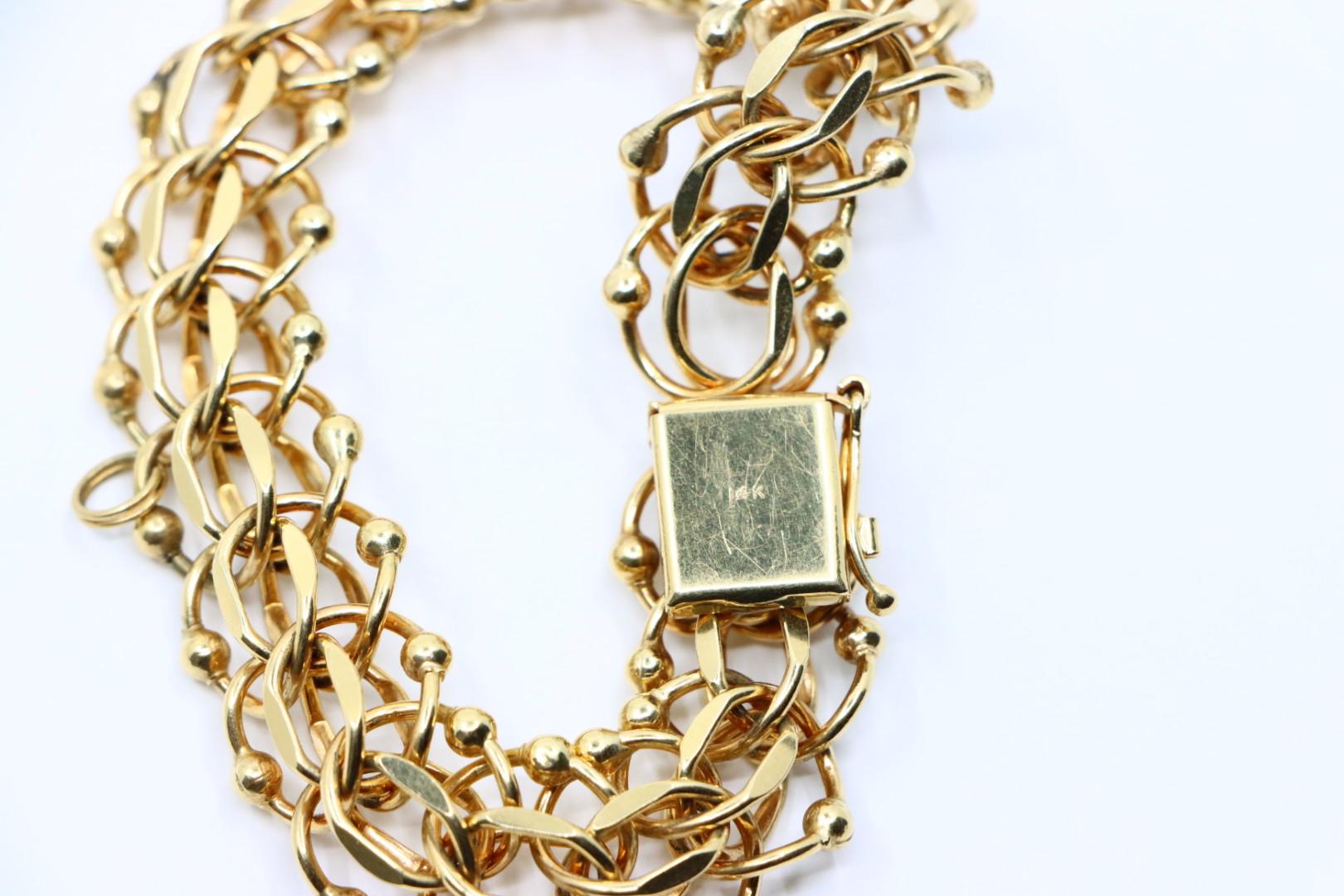 Vintage 14K Gold Chain Bracelet