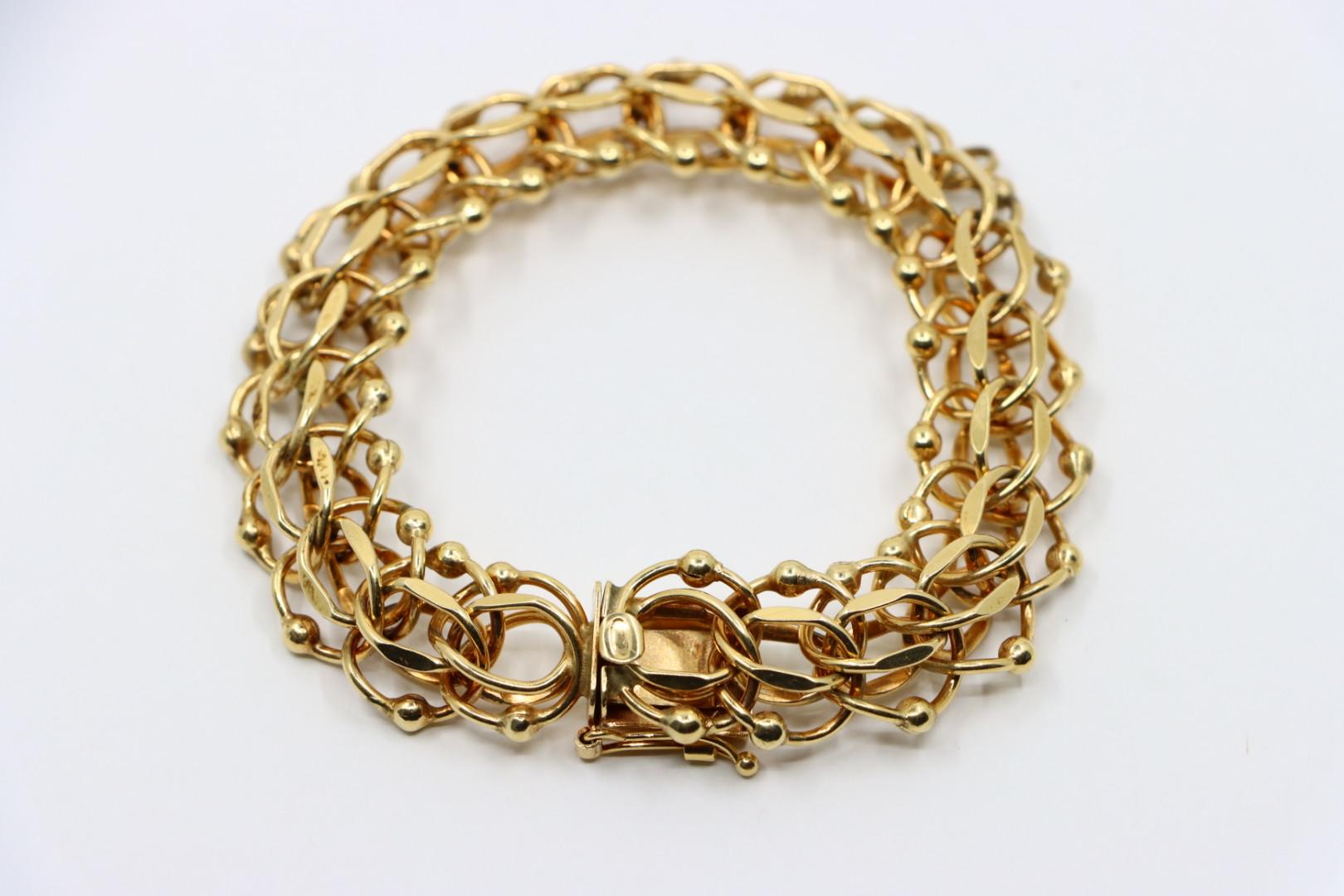 Vintage 14K Gold Chain Bracelet