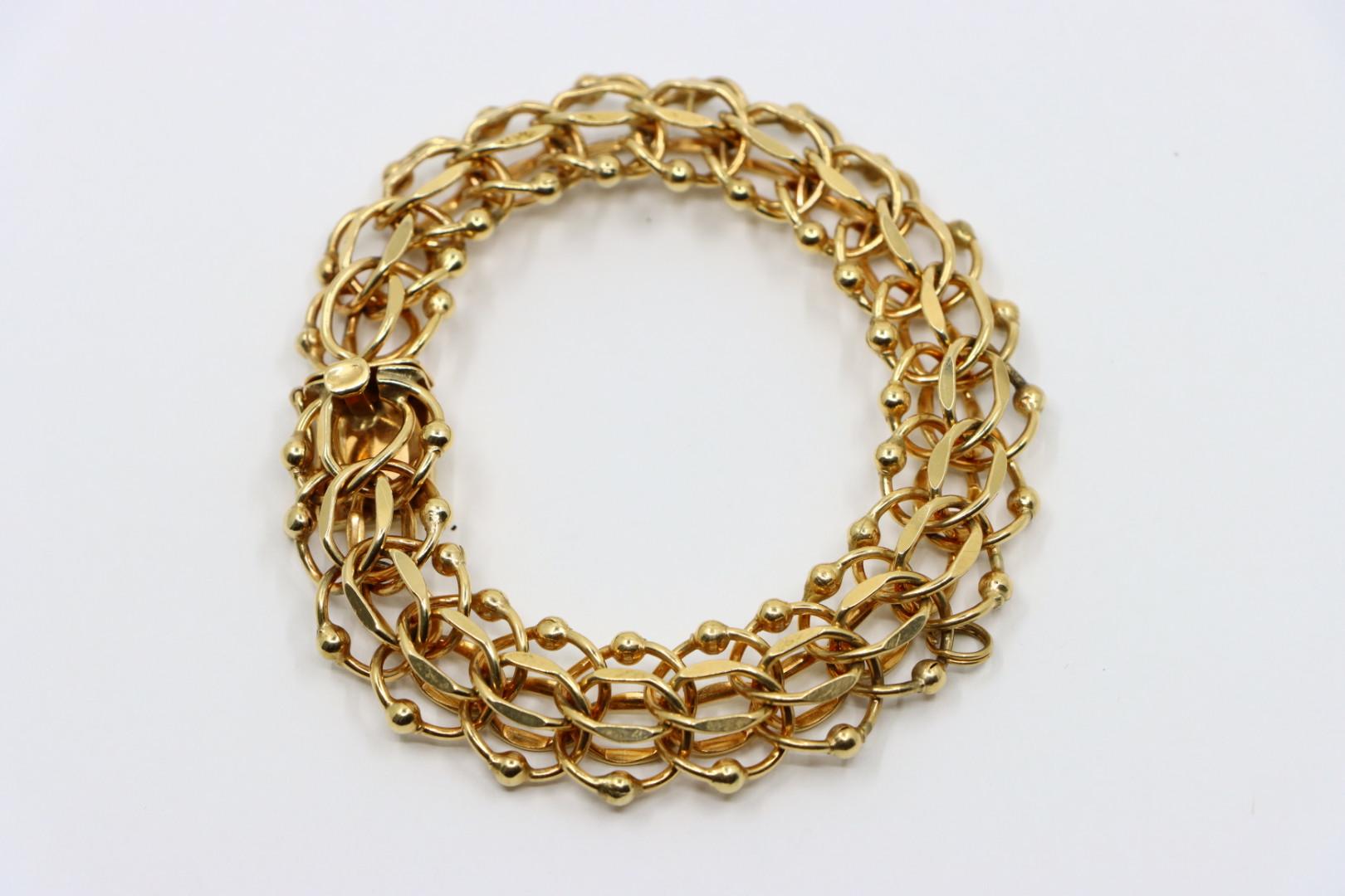 Vintage 14K Gold Chain Bracelet