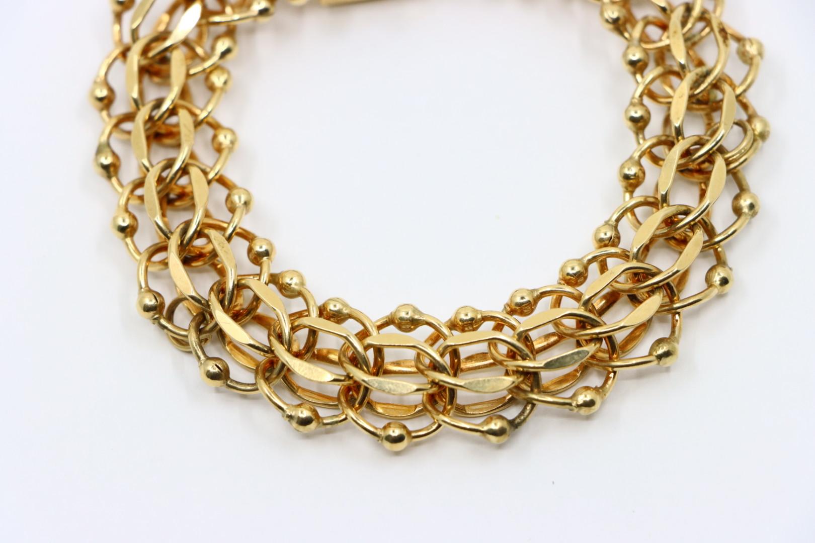 Vintage 14K Gold Chain Bracelet