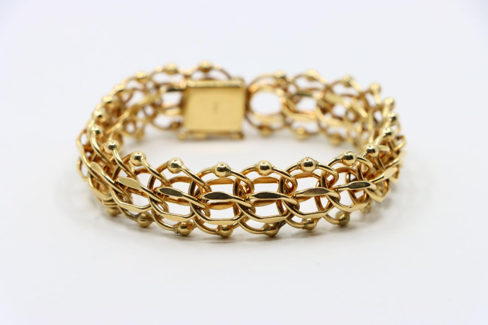 Vintage 14K Gold Chain Bracelet