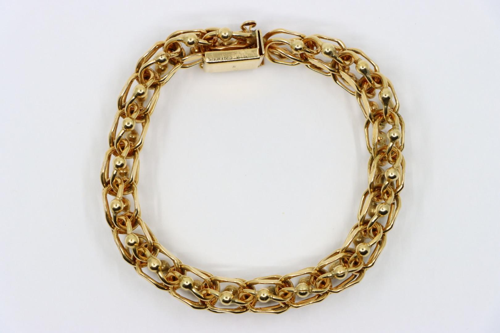 Vintage 14K Gold Chain Bracelet