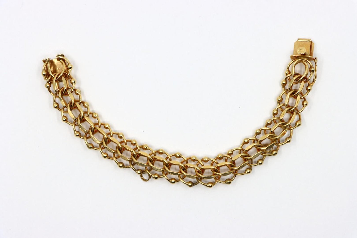 Vintage 14K Gold Chain Bracelet