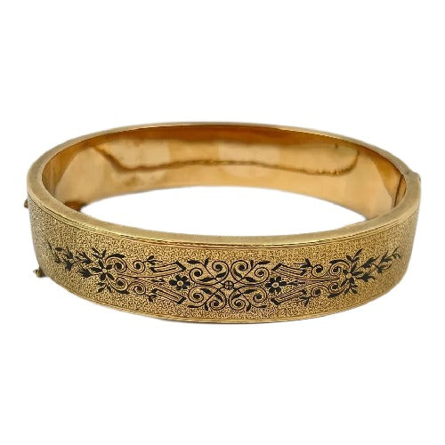 Victorian 14k Gold Cuff Bracelet