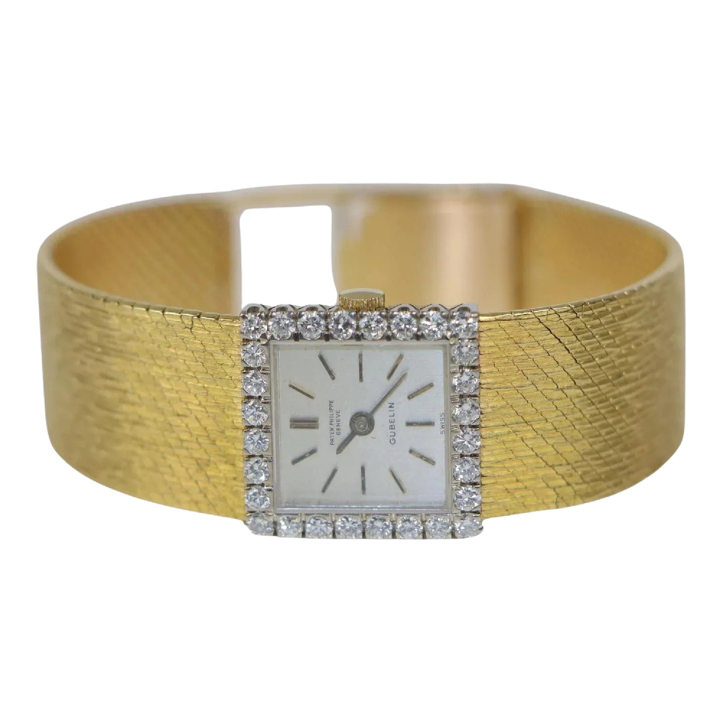 Patek Philippe 18K Gold Diamond Ladies Watch Bracelet