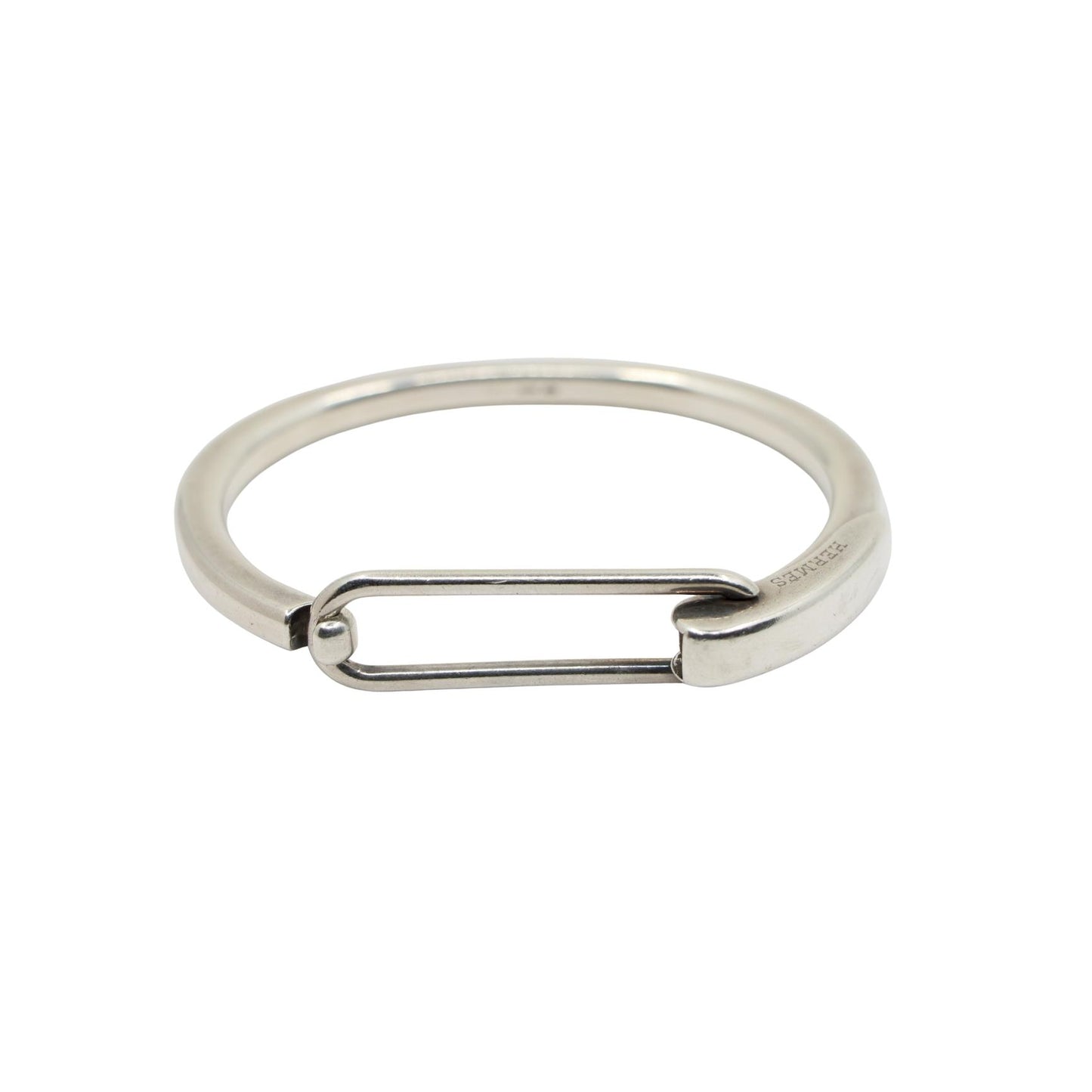 Hermes Sterling Silver Clic Snap Bracelet