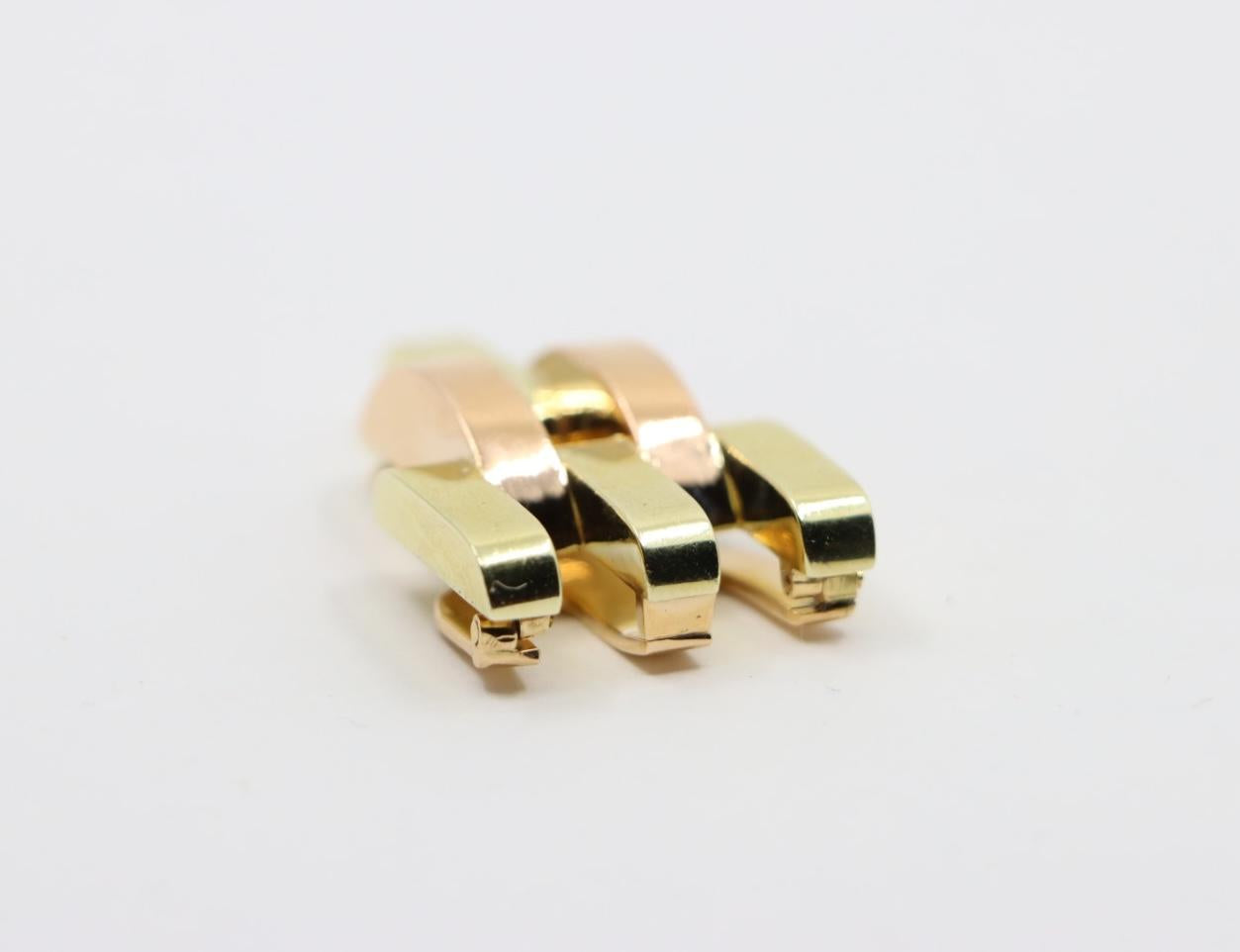 Cartier 14K Rose & Yellow Gold Pyramid Fur Clip