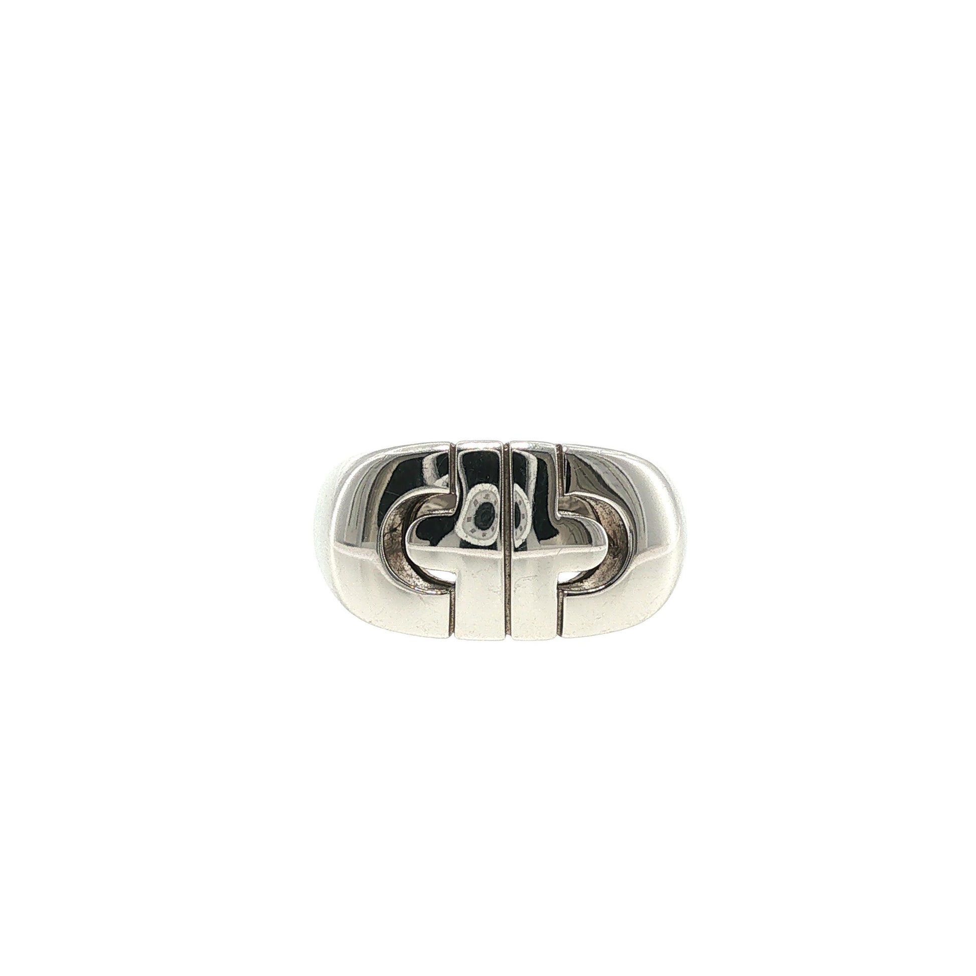 Bulgari 18K White Gold Parentesi Ring