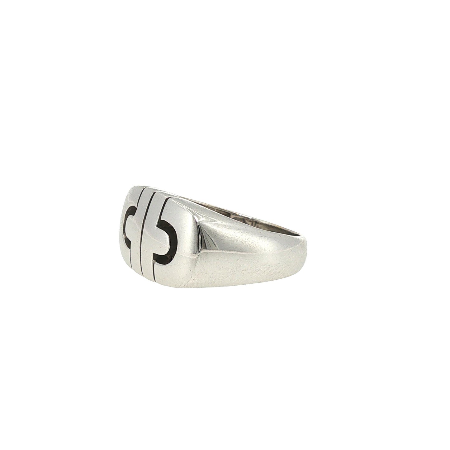 Bulgari 18K White Gold Parentesi Ring