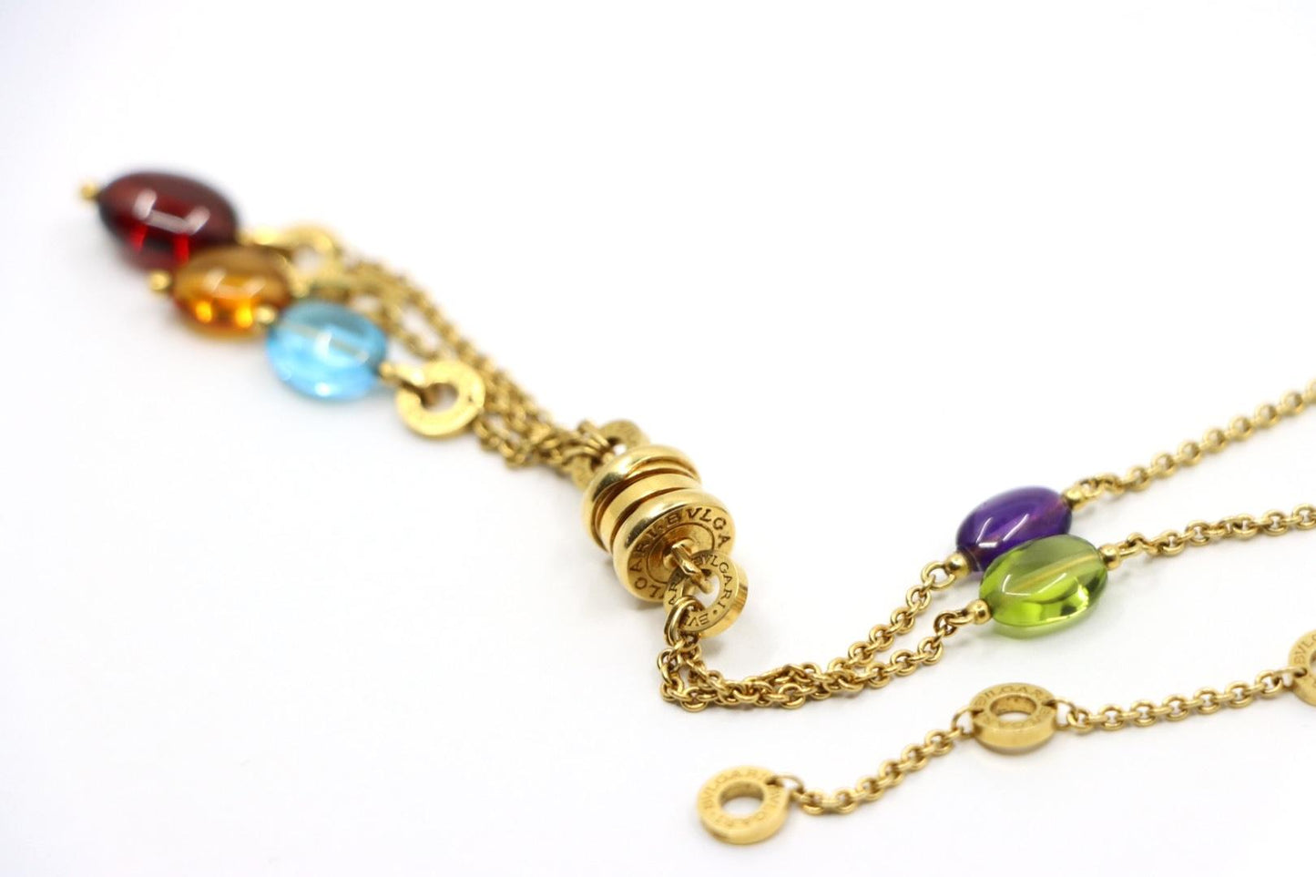 Bulgari B.Zero 18K Gold Multi Gemstone Necklace