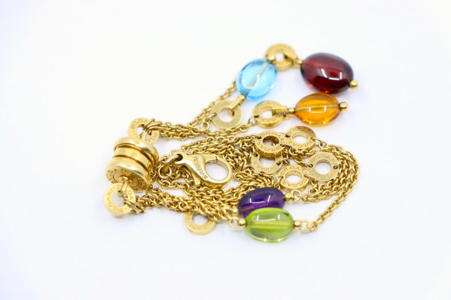 Bulgari B.Zero 18K Gold Multi Gemstone Necklace