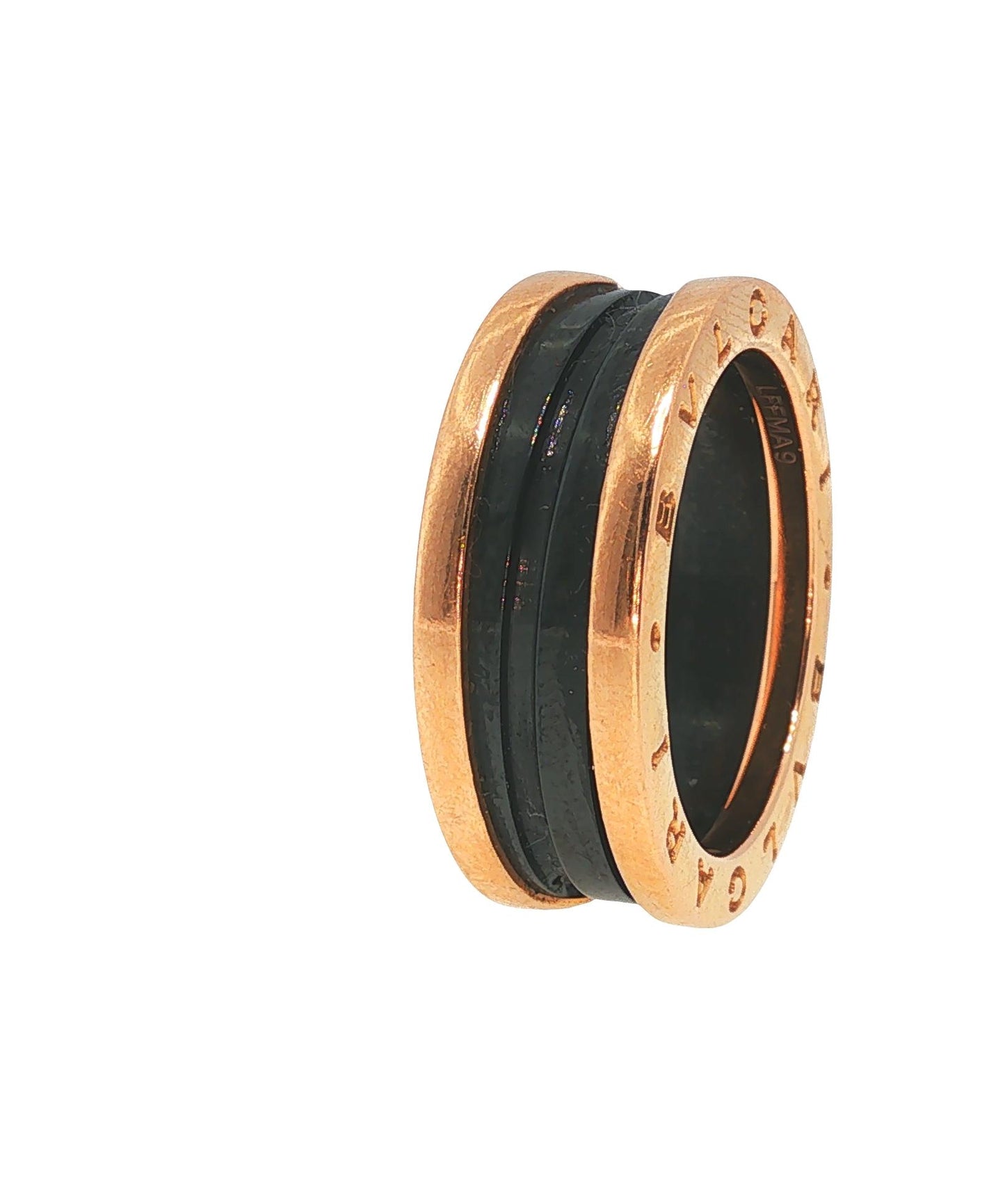 Bulgari 18K Gold Ceramic B.Zero1 Ring