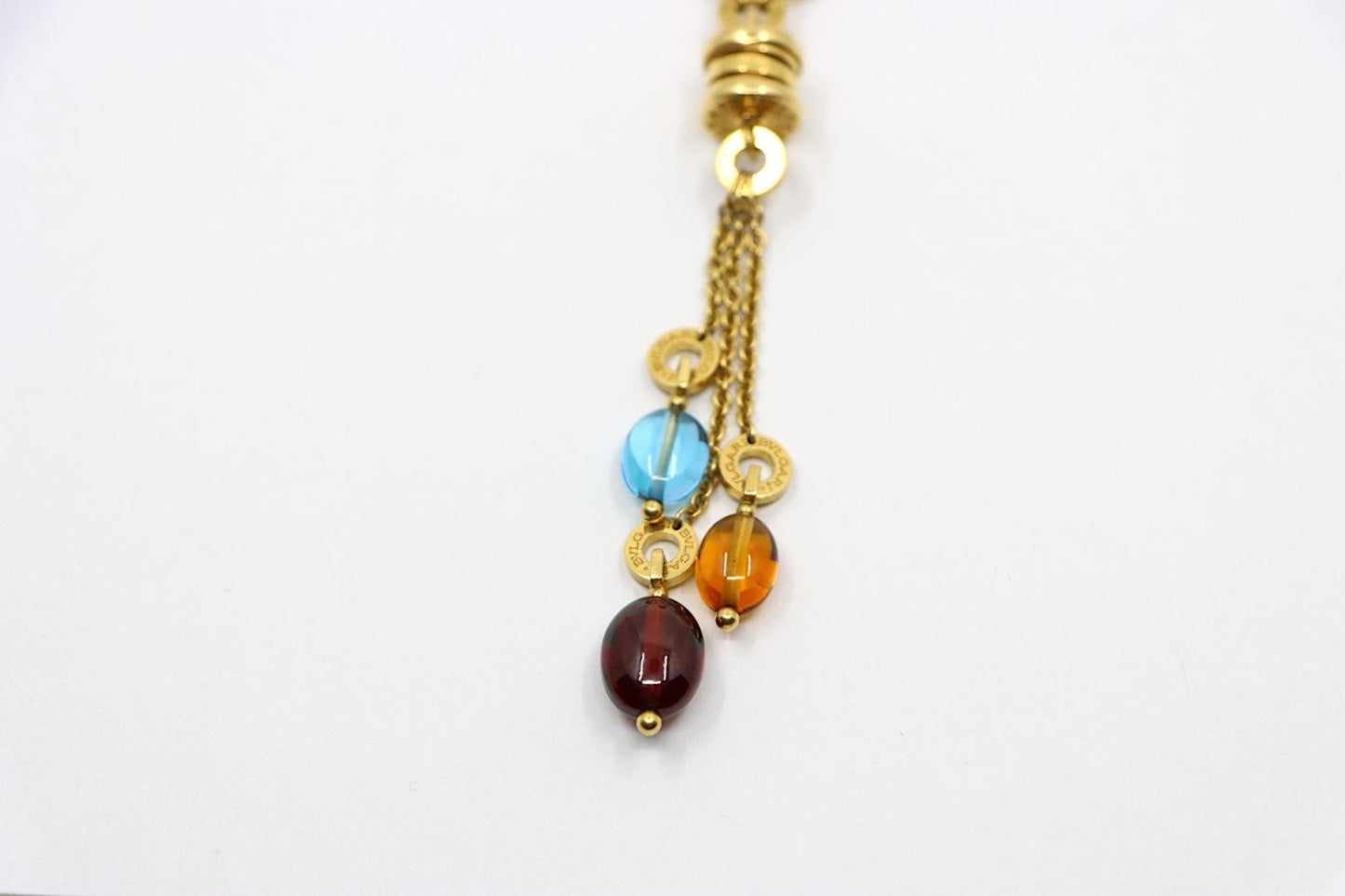 Bulgari B.Zero 18K Gold Multi Gemstone Necklace