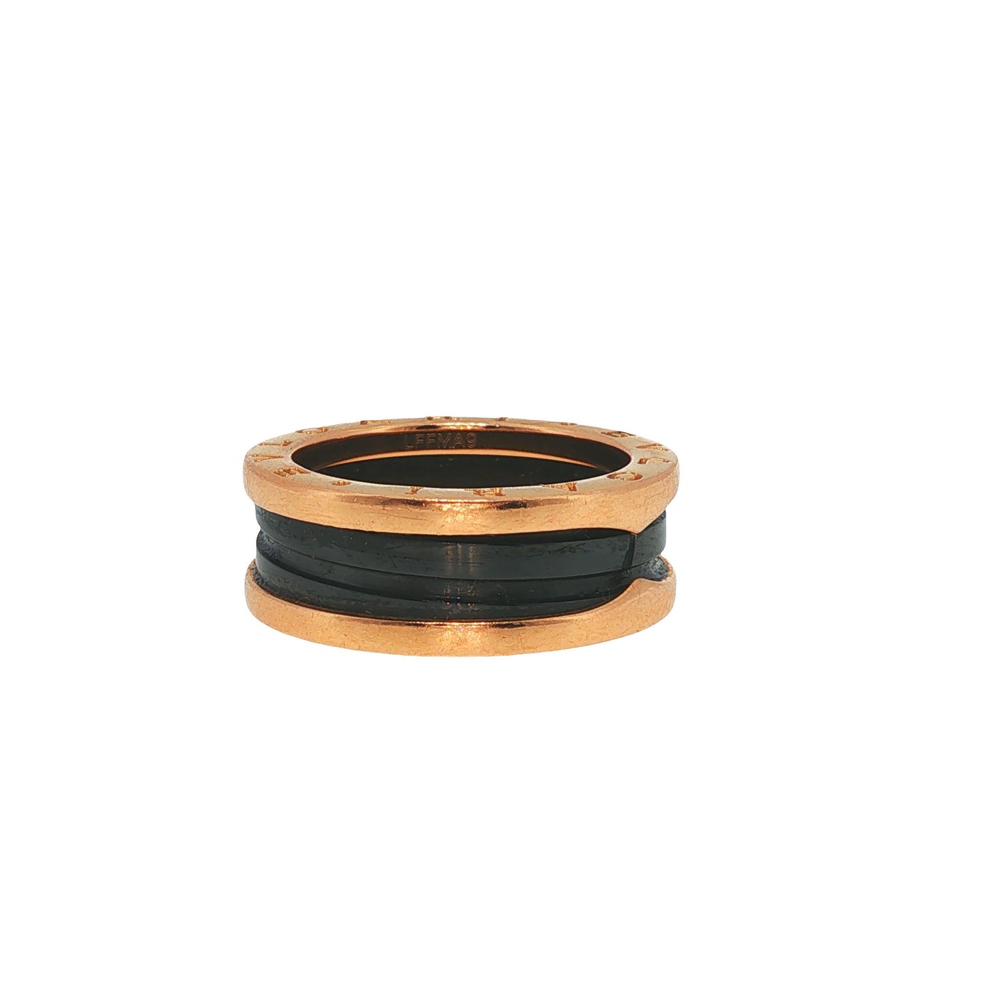 Bulgari 18K Gold Ceramic B.Zero1 Ring