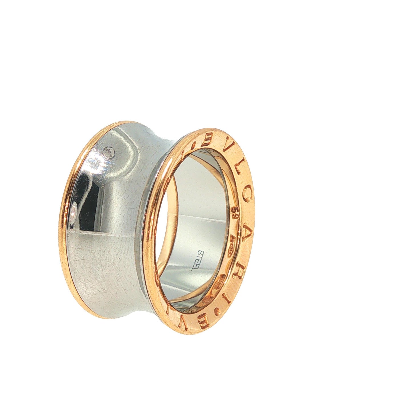 Bulgari B.ZERO1 Anish Kapoor 18K Gold & Steel Ring