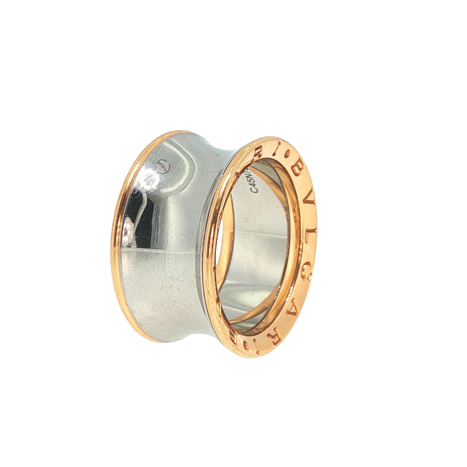 Bulgari B.ZERO1 Anish Kapoor 18K Gold & Steel Ring