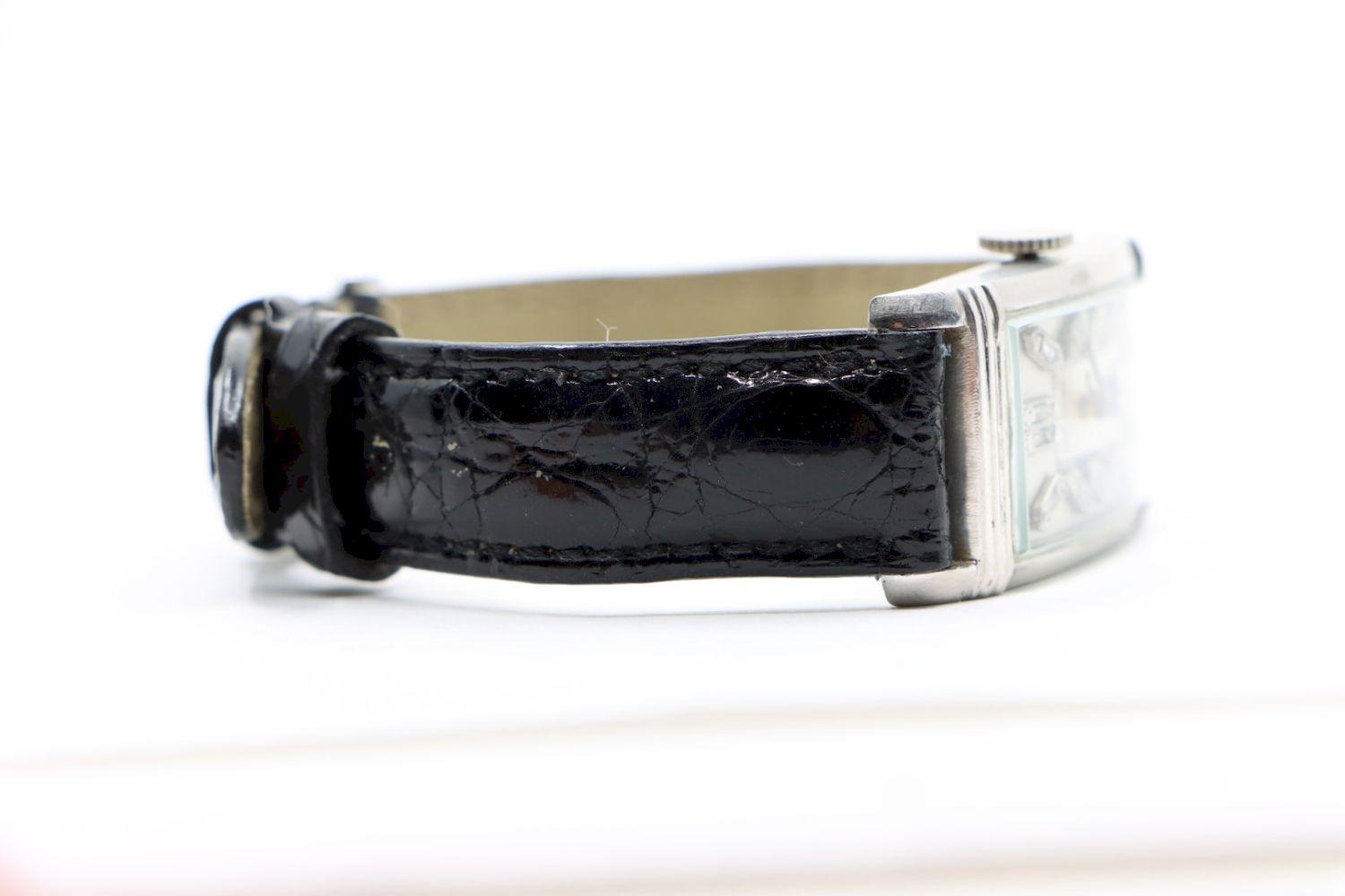 Longines Platinum Diamond Curvex Wrist Watch