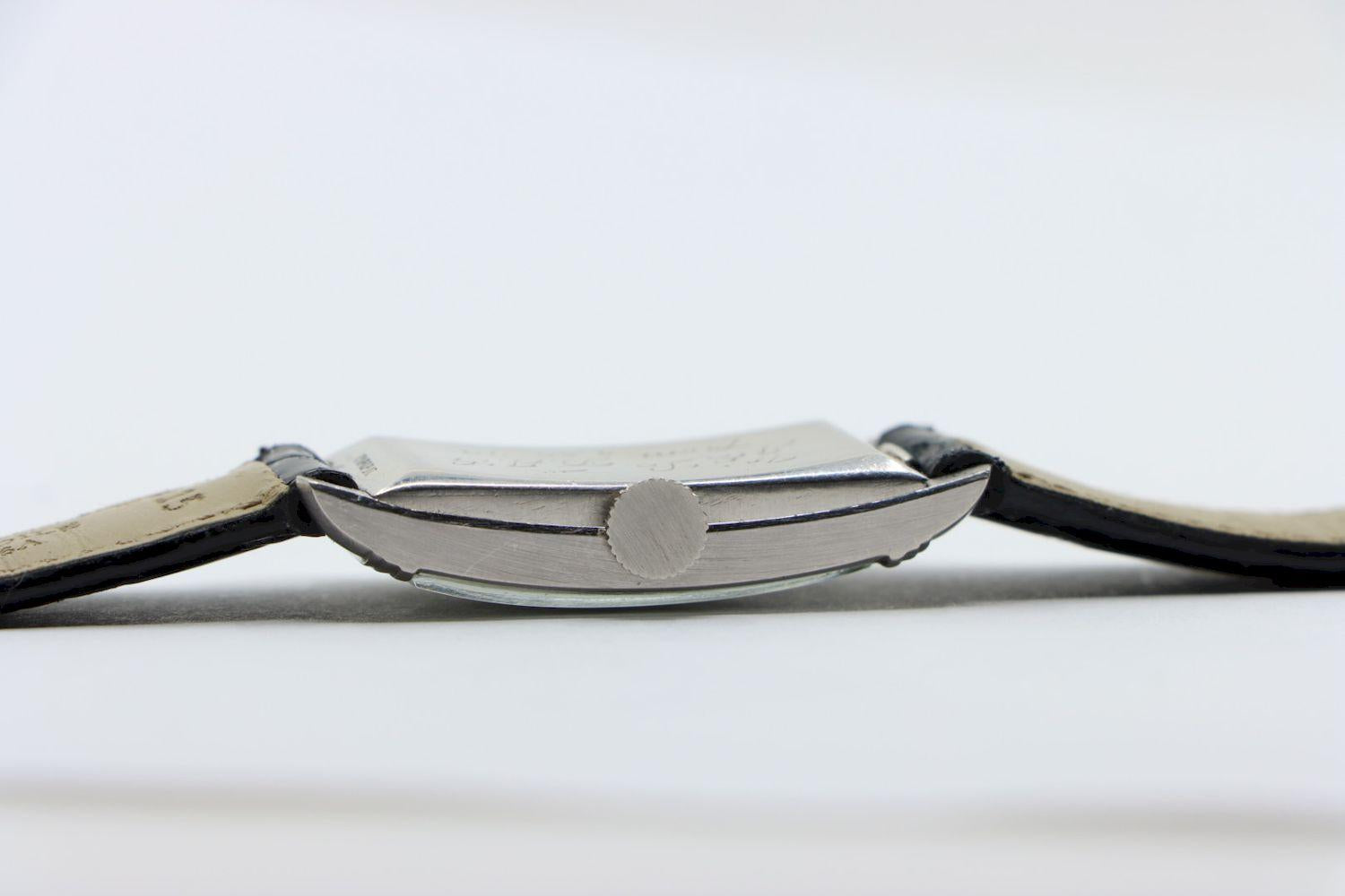 Longines Platinum Diamond Curvex Wrist Watch