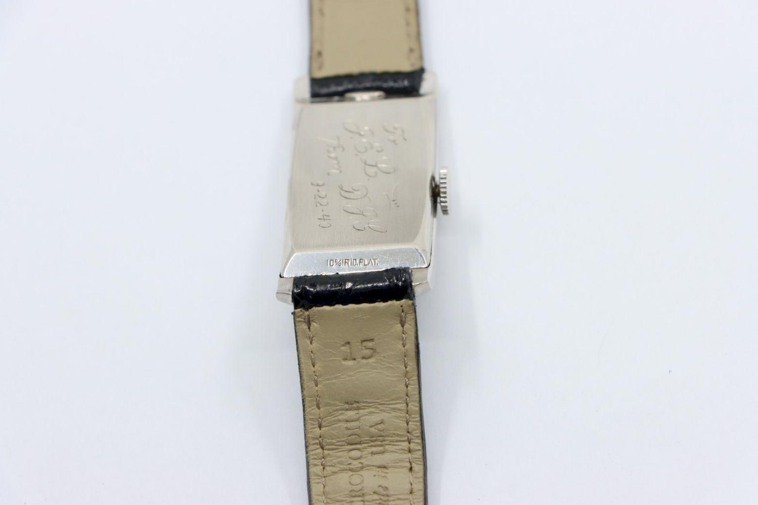 Longines Platinum Diamond Curvex Wrist Watch