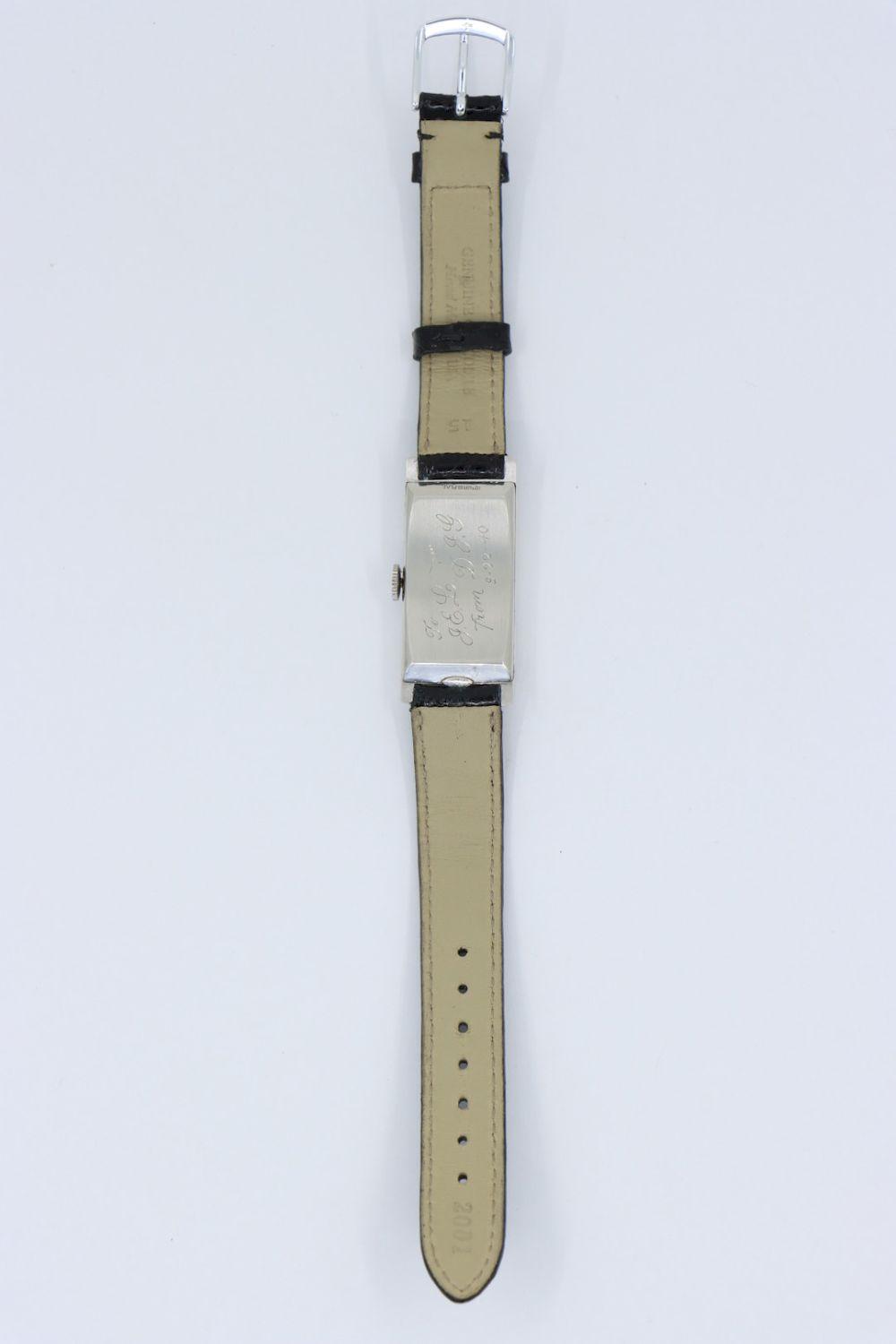 Longines Platinum Diamond Curvex Wrist Watch