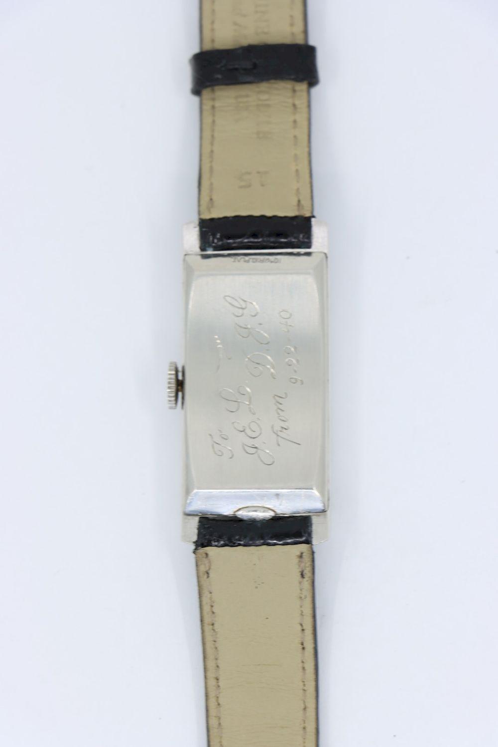 Longines Platinum Diamond Curvex Wrist Watch
