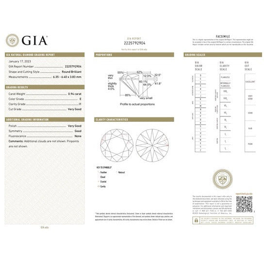 GIA Certified Two Stone Diamond Ring