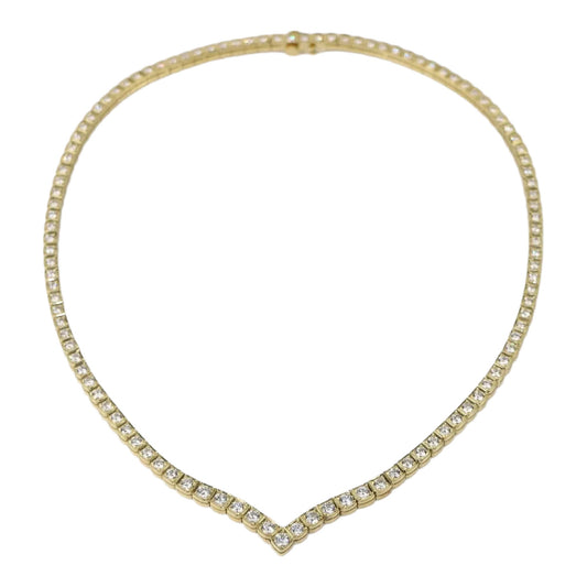 Vintage 9.24 Carat Diamond Riviera Necklace