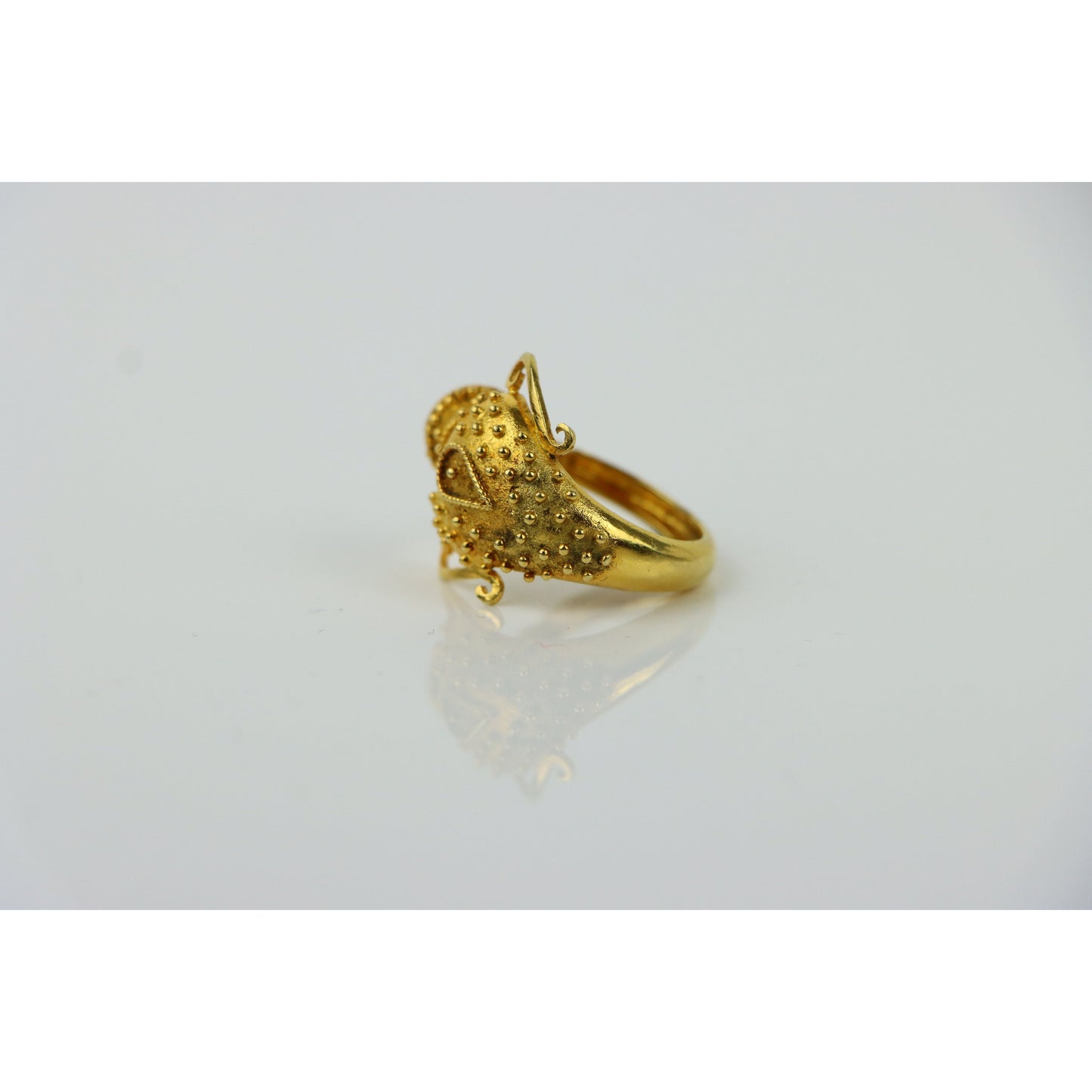 18K Gold Greek Amphora Vase Ring