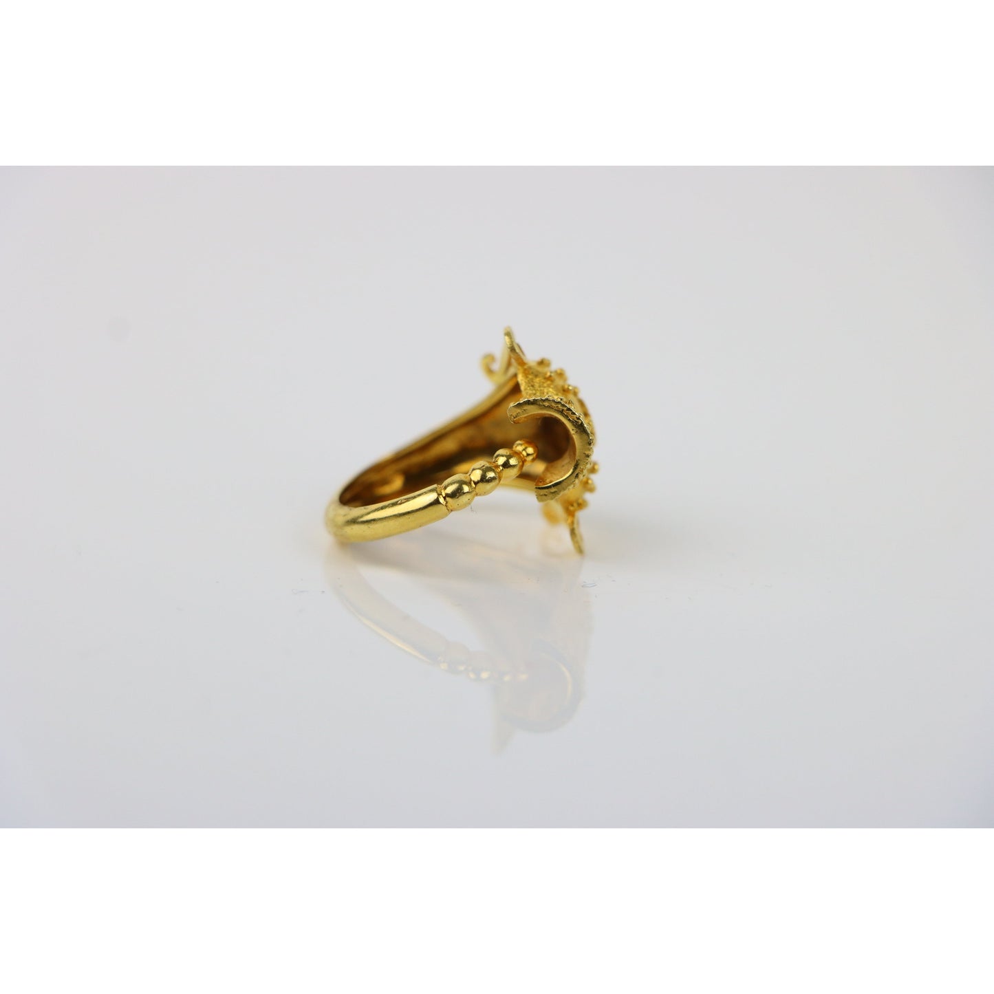 18K Gold Greek Amphora Vase Ring