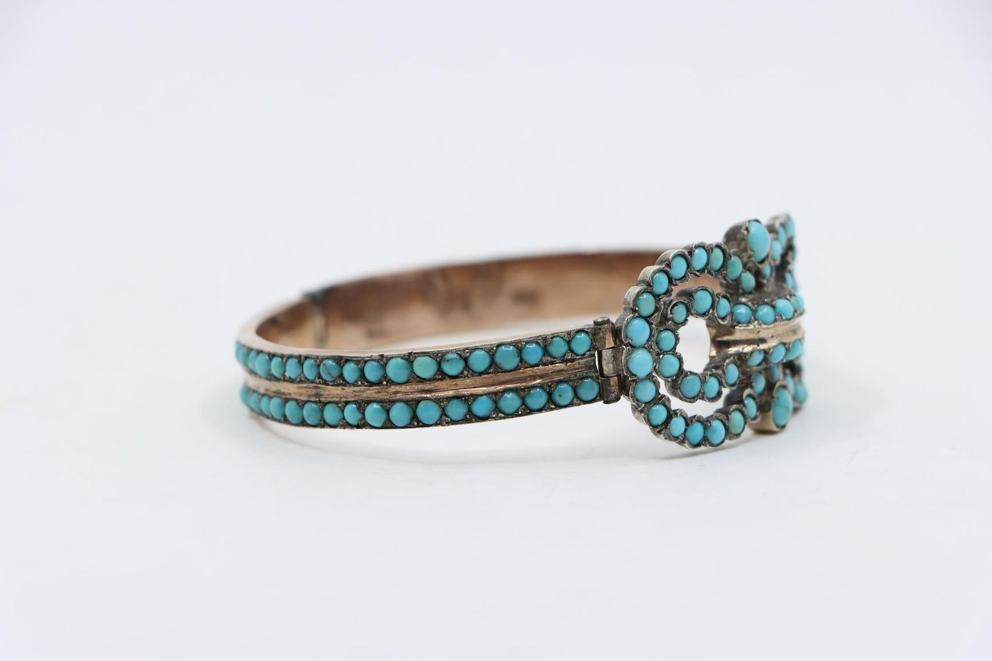 Antique 14K Gold Turquoise Bracelet