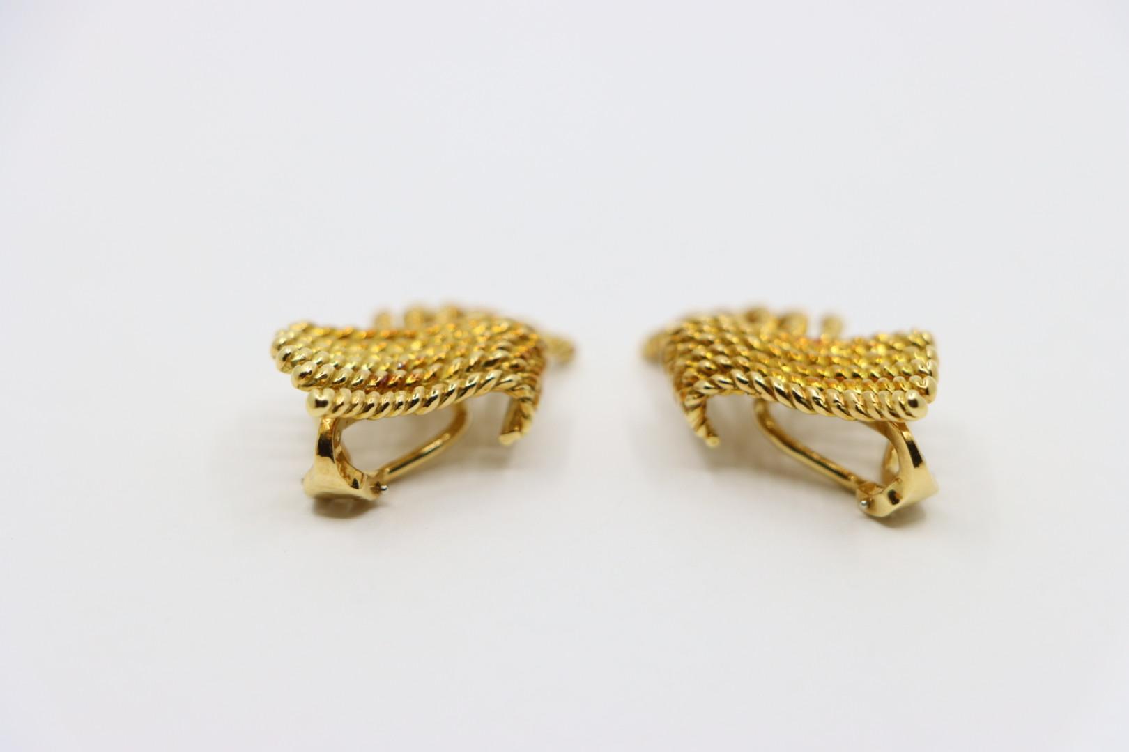 Vintage Tiffany & Co Jean Schlumberger 18K Gold Earrings