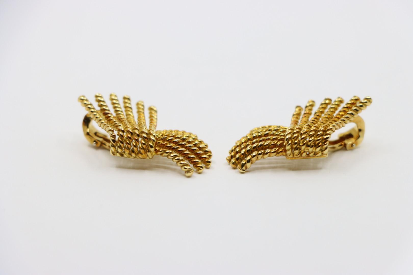 Vintage Tiffany & Co Jean Schlumberger 18K Gold Earrings