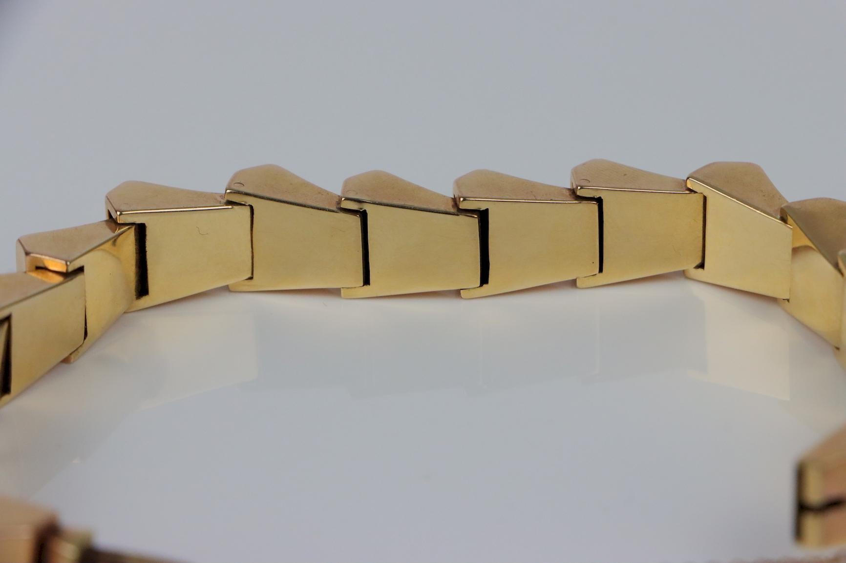 Vintage 14K Gold Link Bracelet