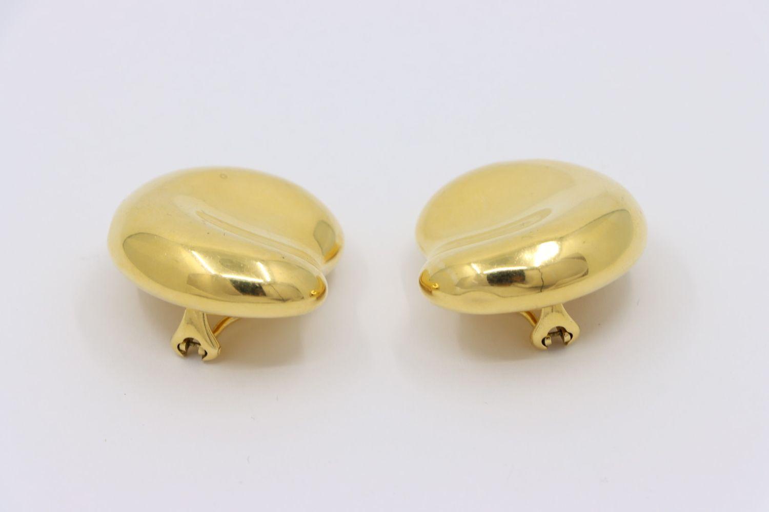 Tiffany & Co. 18K Gold Large Bean Earrings