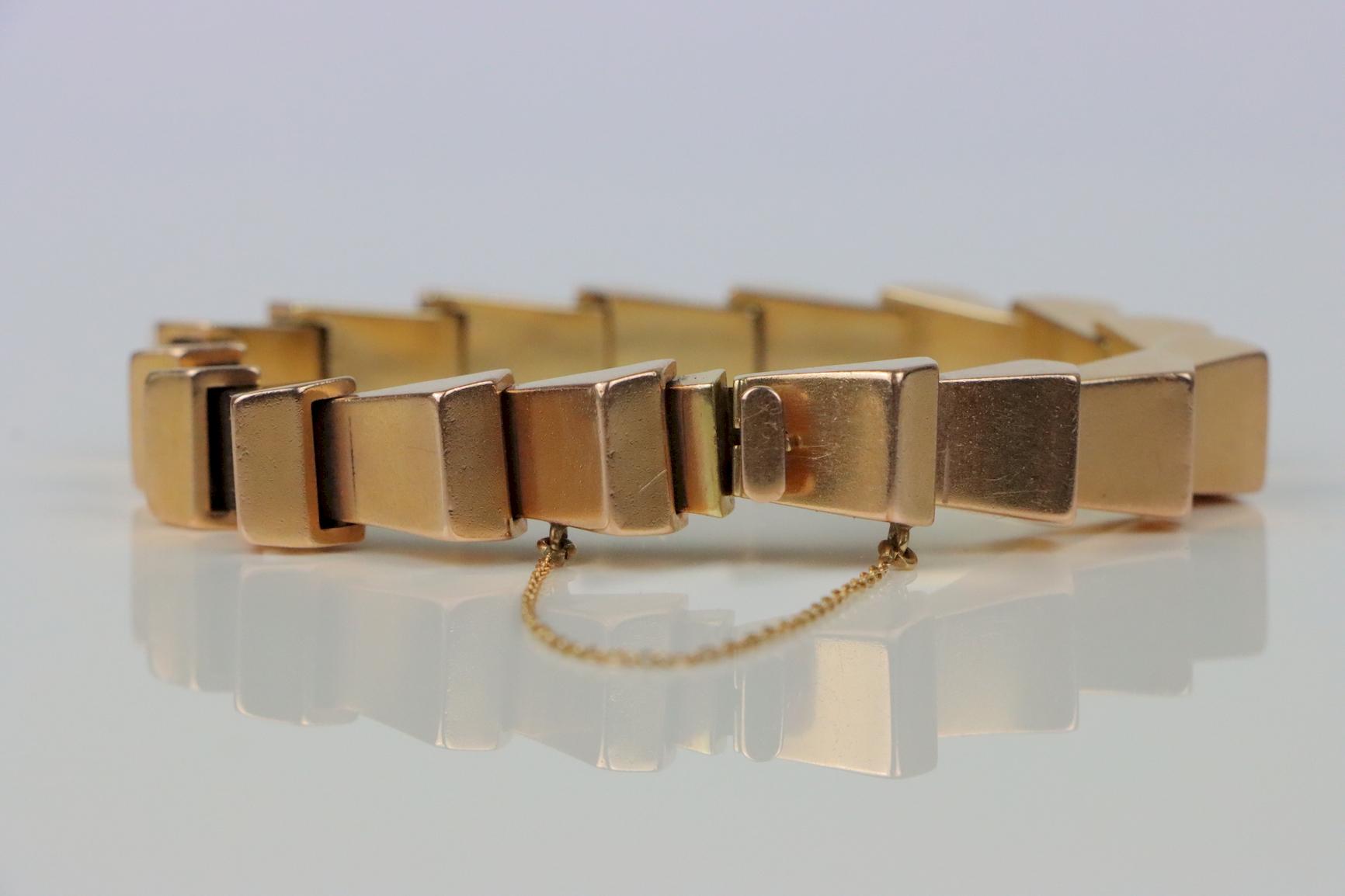 Vintage 14K Gold Link Bracelet