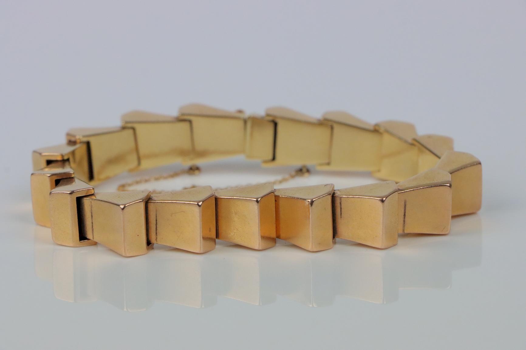 Vintage 14K Gold Link Bracelet