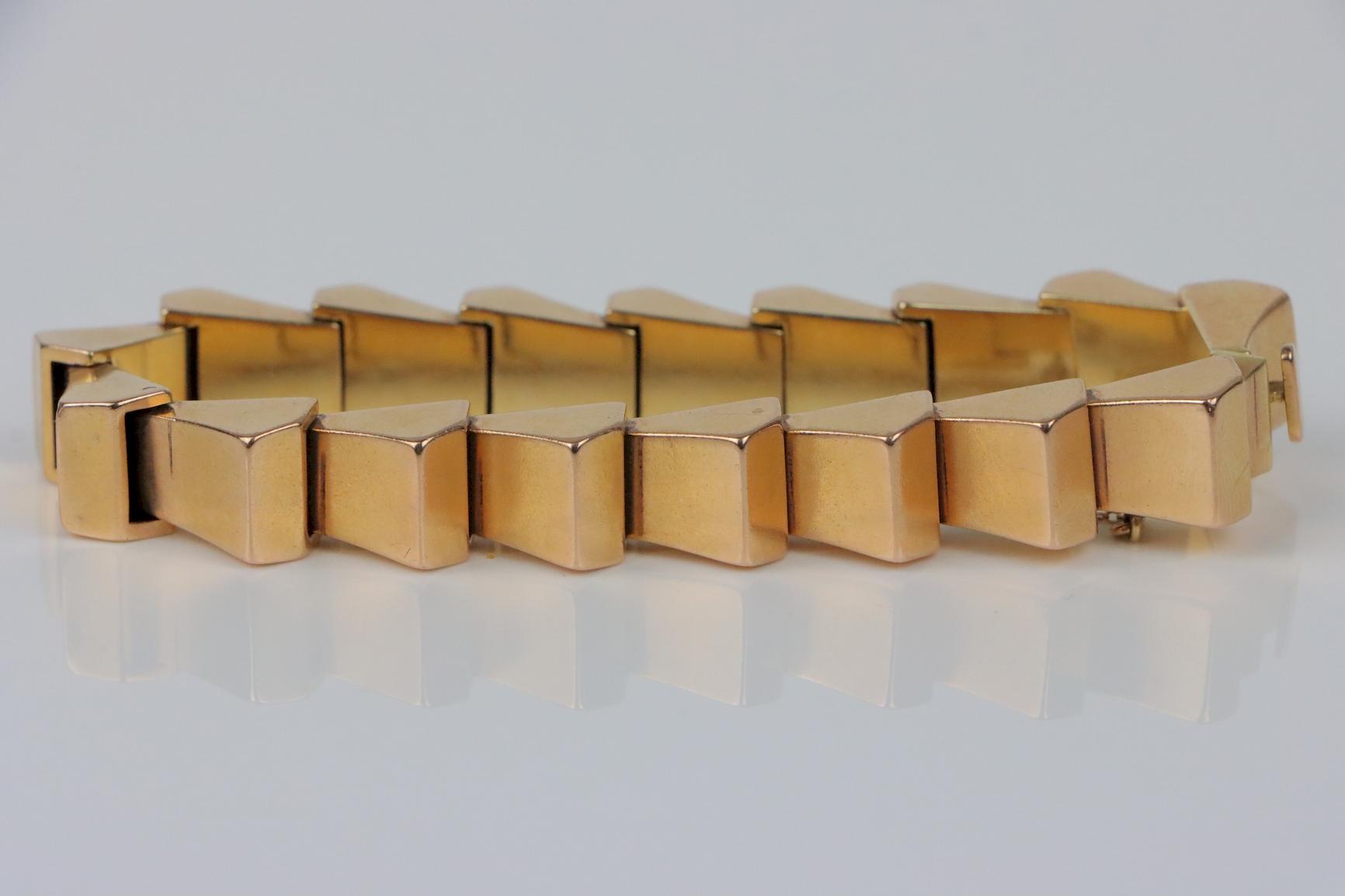 Vintage 14K Gold Link Bracelet