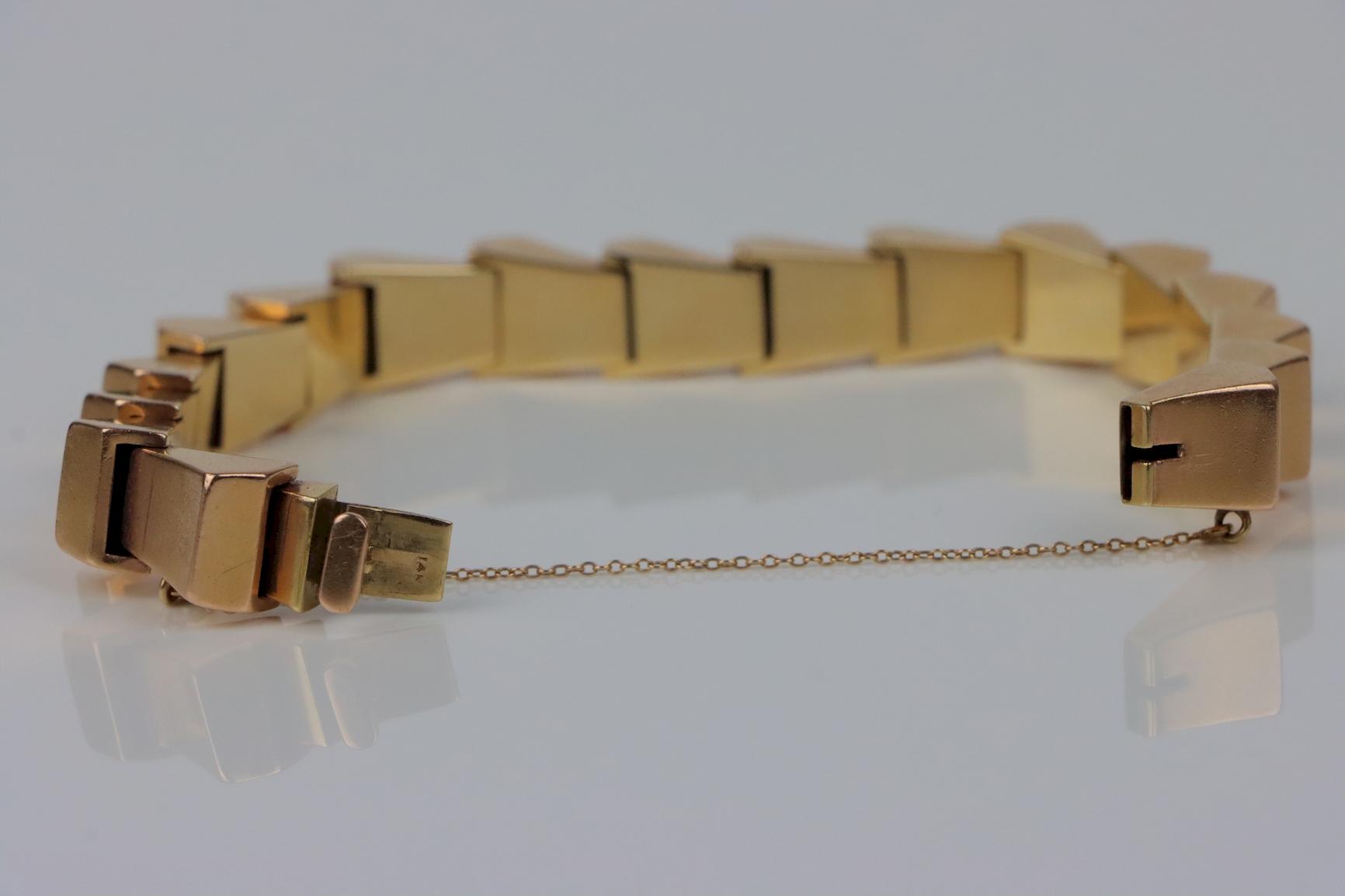 Vintage 14K Gold Link Bracelet