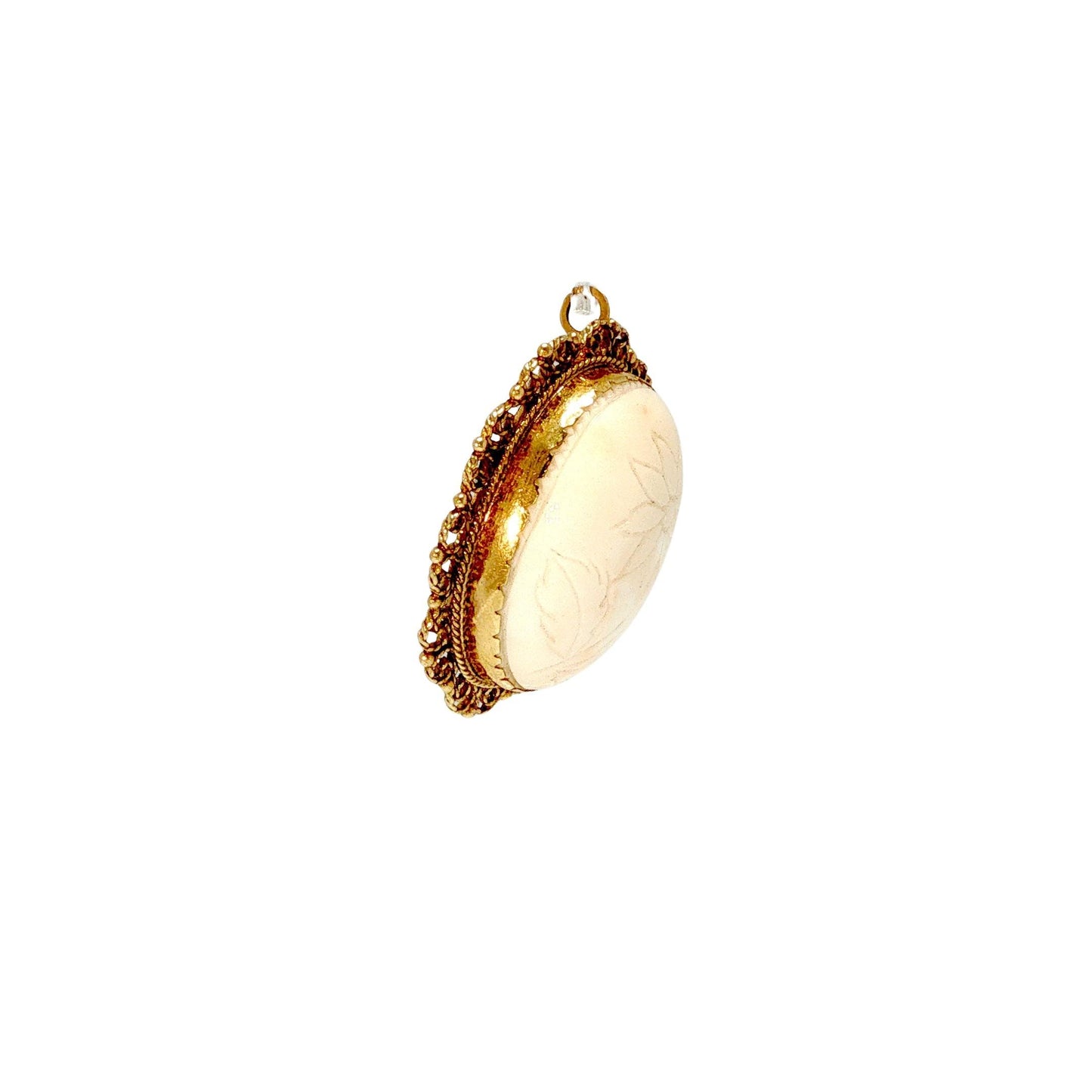 14K Coral Pendant