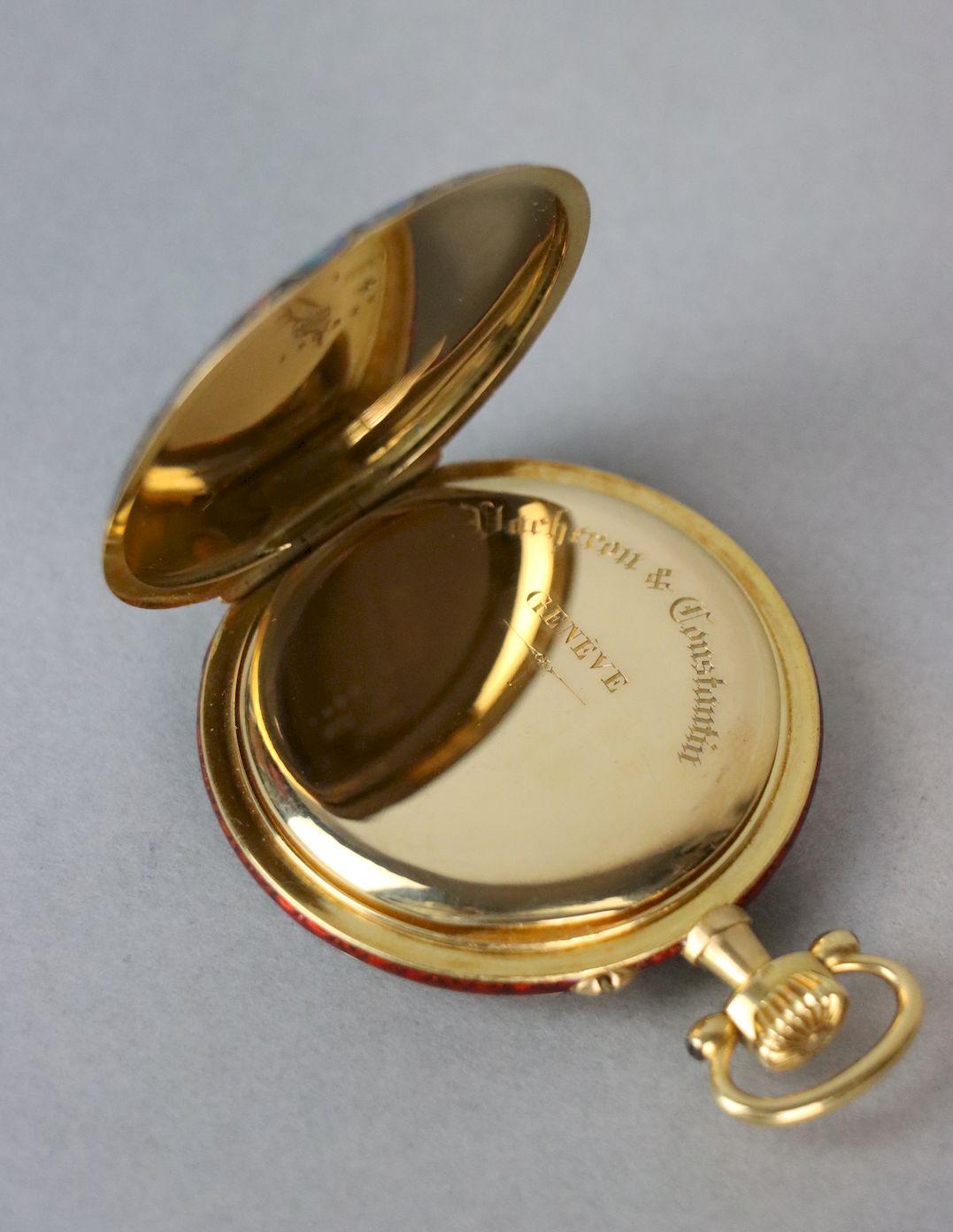 18K Gold Vacheron & Constantin Geneve Enamel Pocket Watch