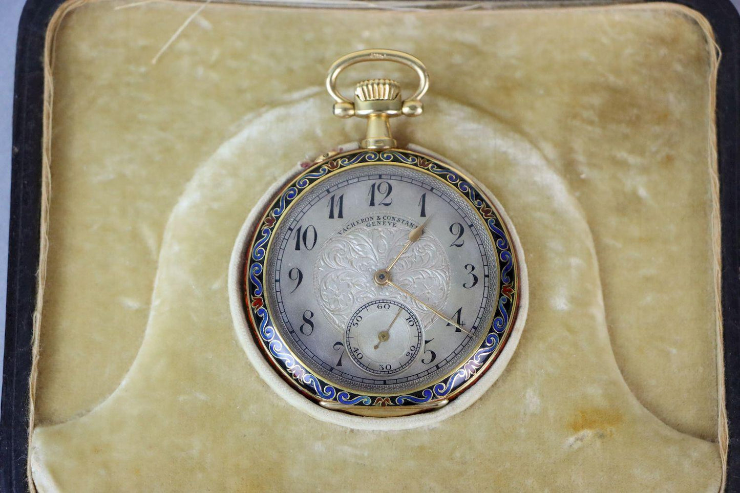 18K Gold Vacheron & Constantin Geneve Enamel Pocket Watch