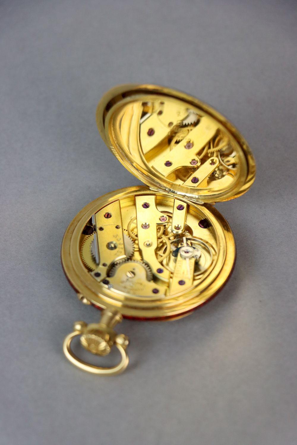 18K Gold Vacheron & Constantin Geneve Enamel Pocket Watch